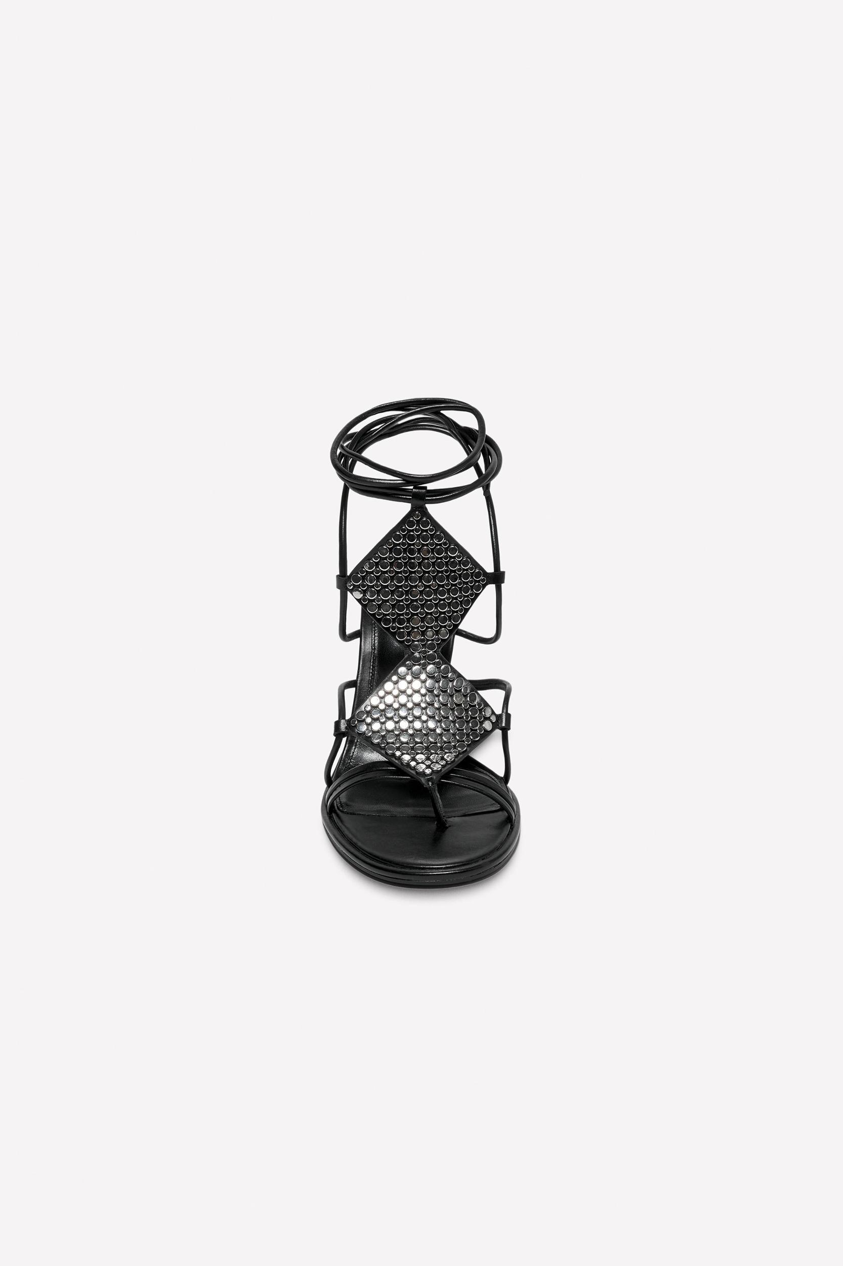 LEATHER STRAPPY STUDDED SANDALS LUDOVIC DE SAINT SERNIN x ZARA Product Image
