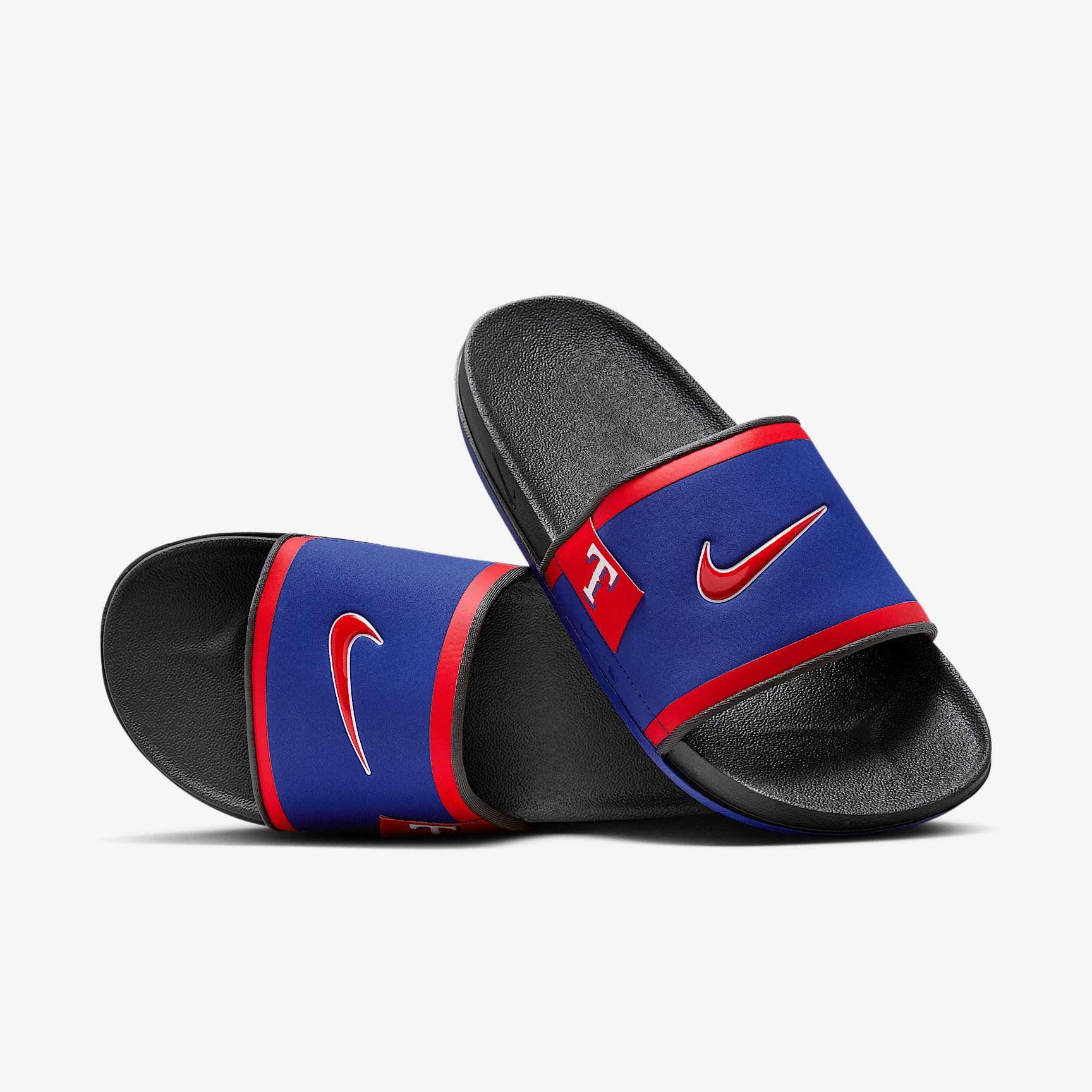 Nike Mens Offcourt (Texas Rangers) Offcourt Slides | FN4456-400 Product Image
