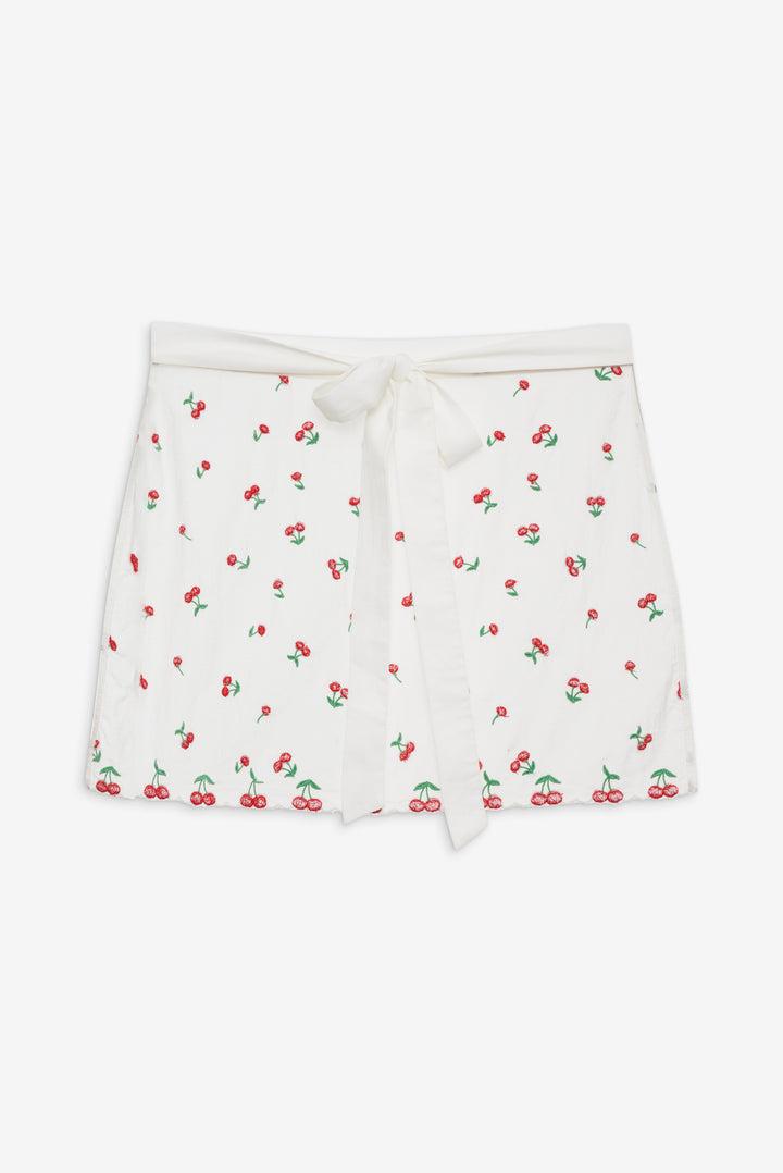 Beaded Cherries Apron — Red Product Image