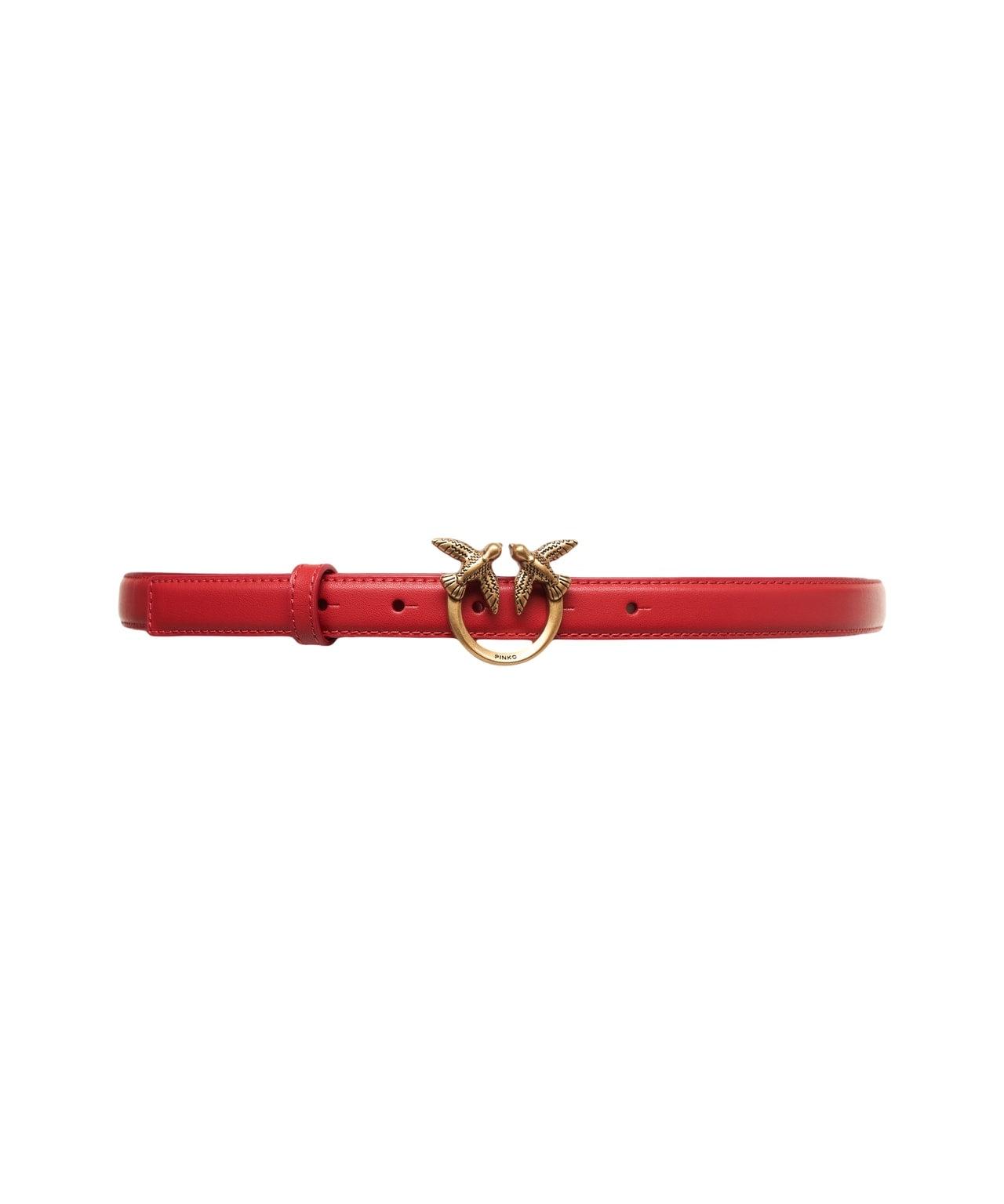 Leather belt 'Love Berry' Product Image