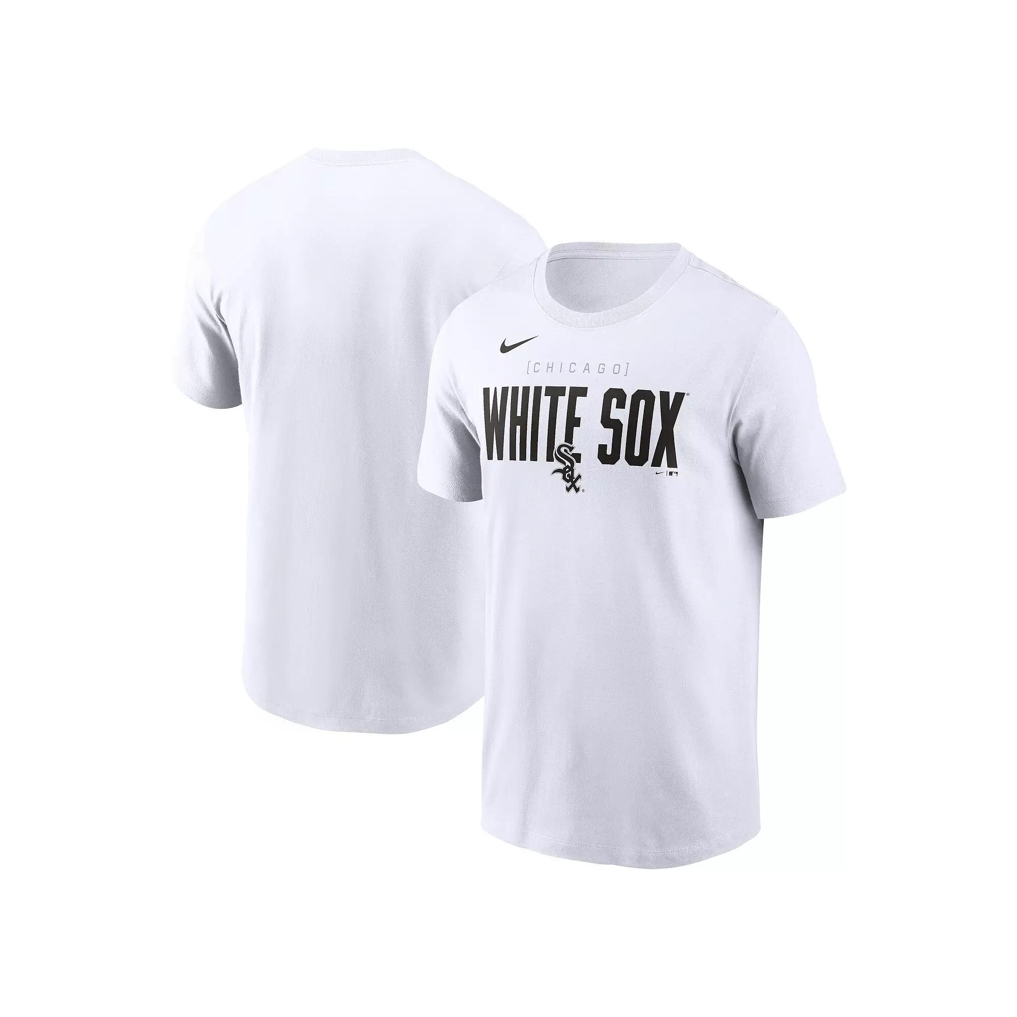 Men's Nike White Chicago White Sox Home Team Bracket Stack T-Shirt, Size: XL Product Image