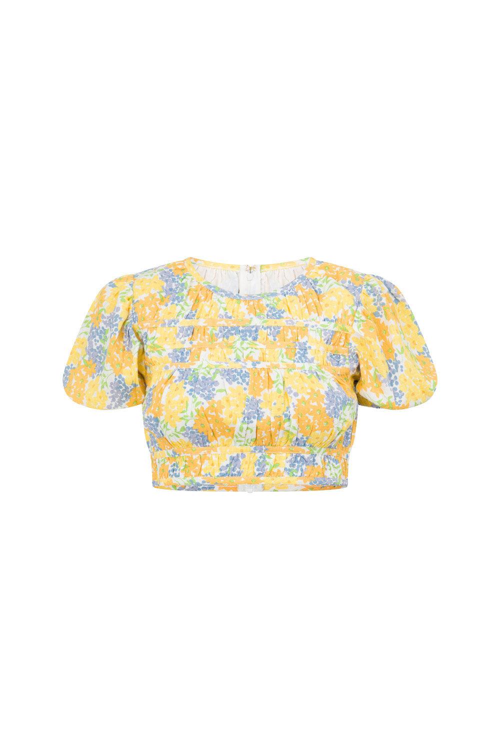 Danica Top - Tropical Bud Floral Product Image