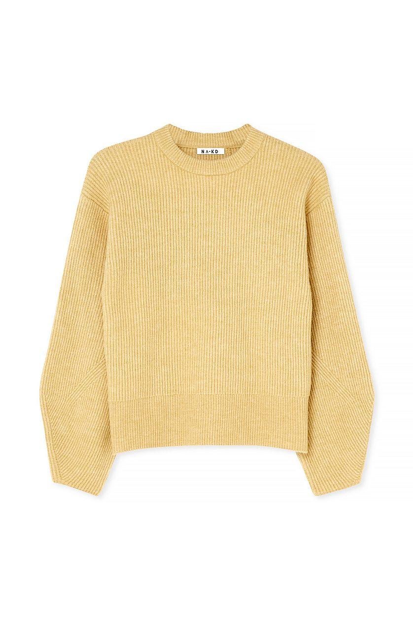 Knitted Volume Sleeve Sweater Product Image