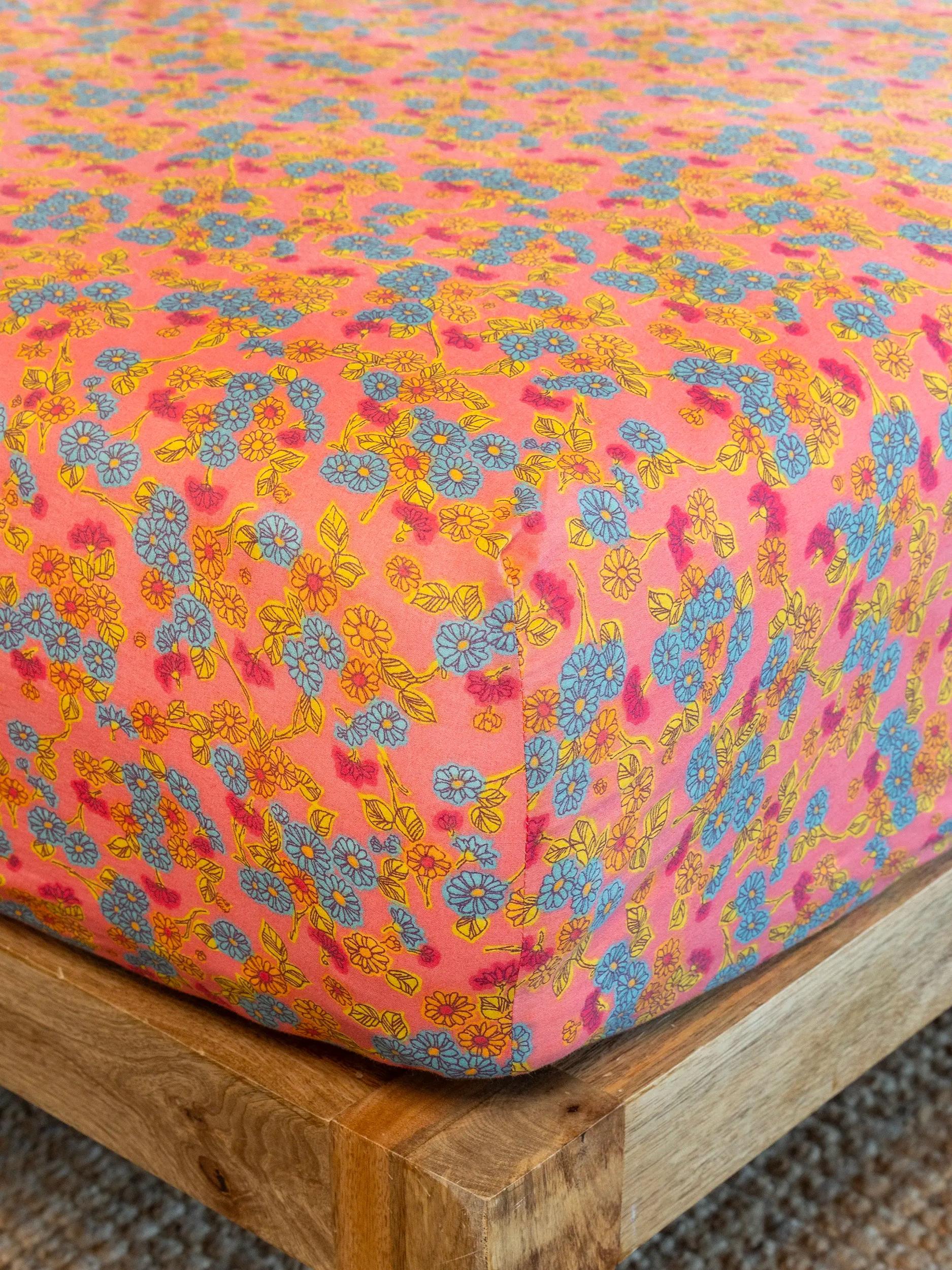 Mix & Match Cotton Flat Sheet - Mauve Maia Product Image