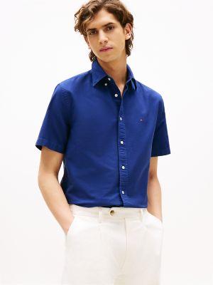 Regular Fit Short-Sleeve Oxford Shirt Product Image
