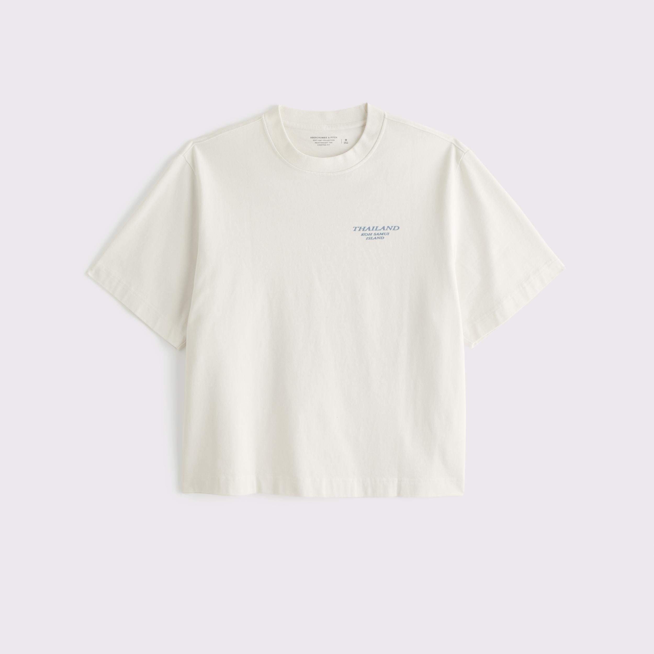 Premium Heavyweight Cropped Thailand Graphic Tee Product Image