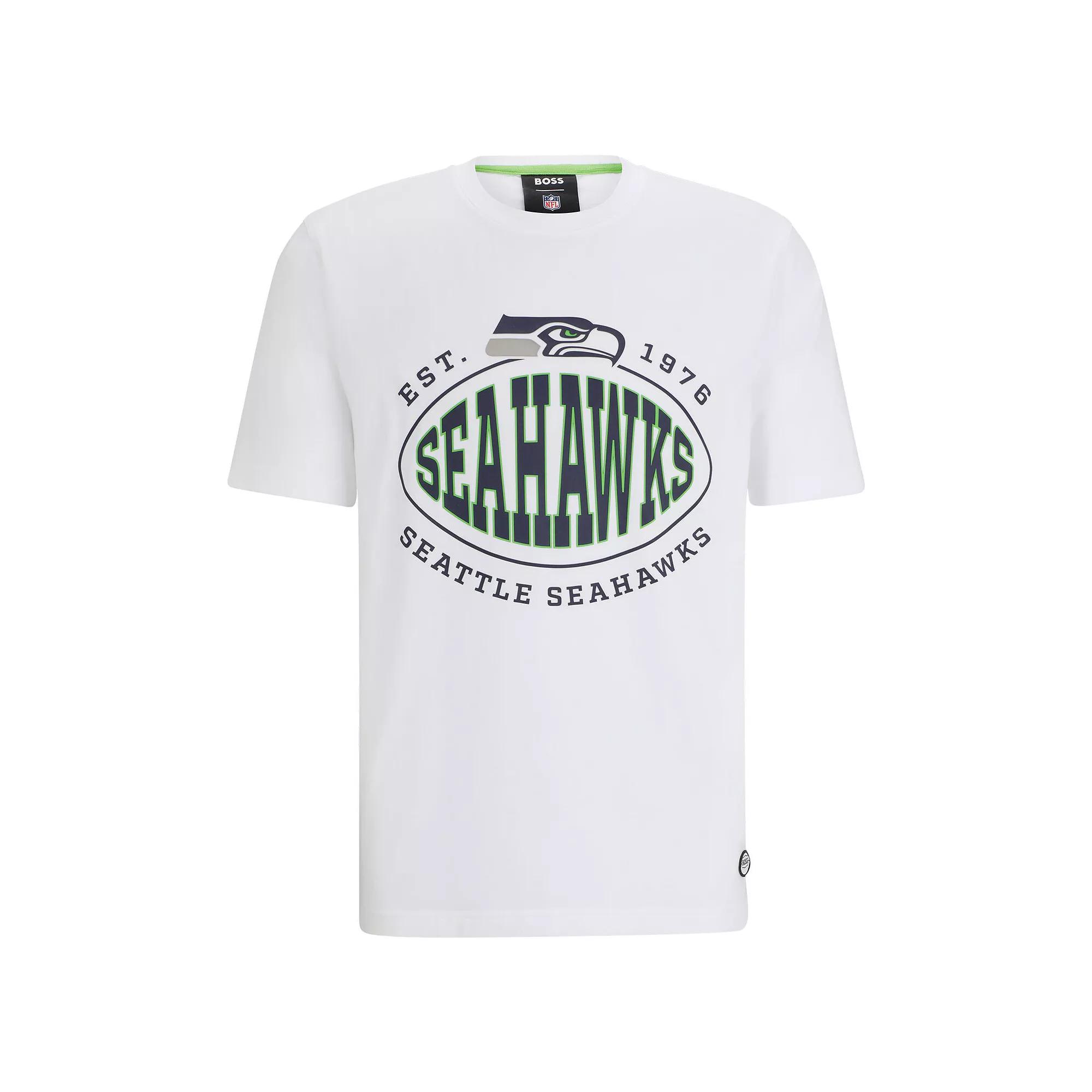 Men's BOSS X NFL Navy New England Patriots Trap T-Shirt,  Product Image