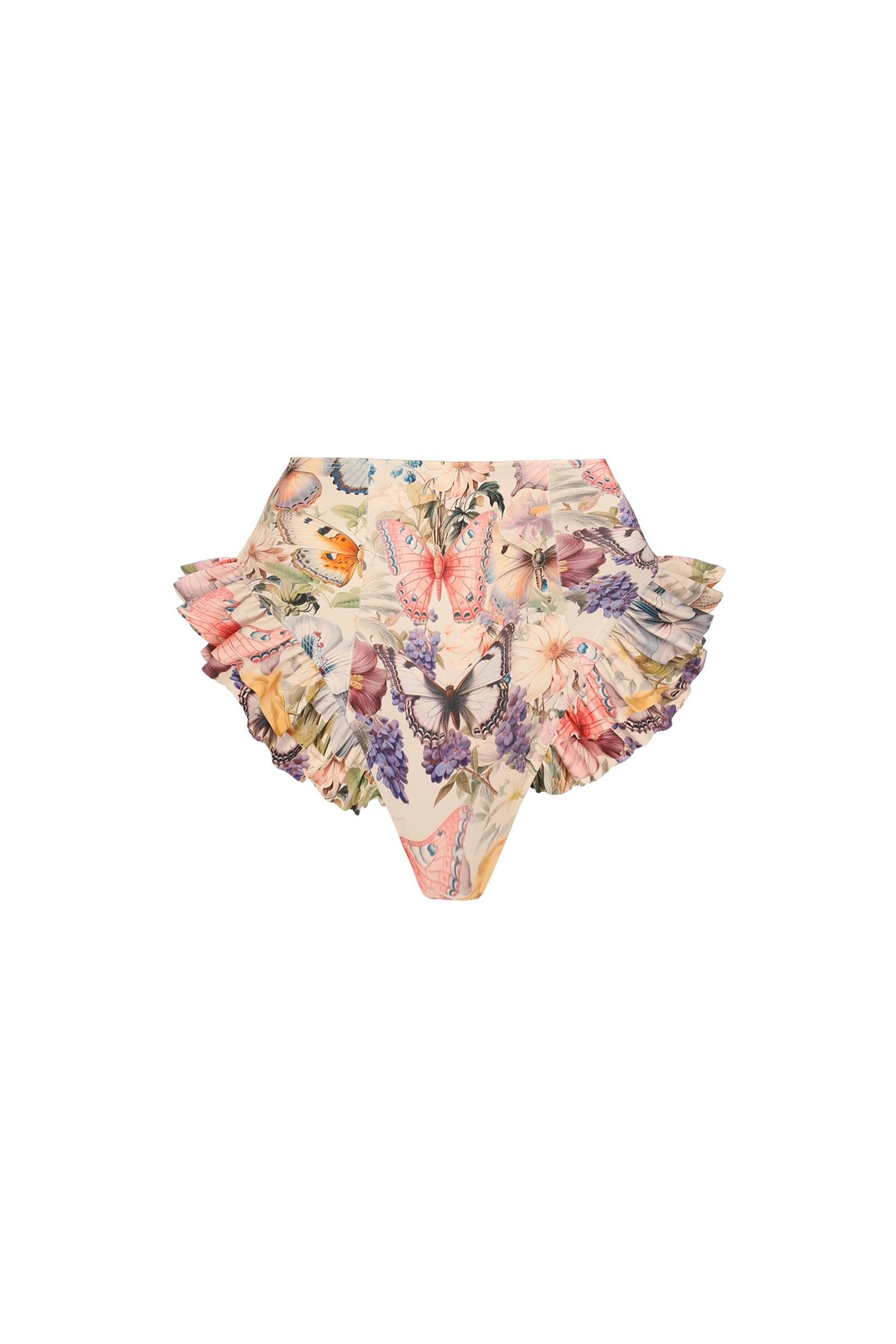 The Butterfly Botanics Ruffle Bikini Bottoms Product Image