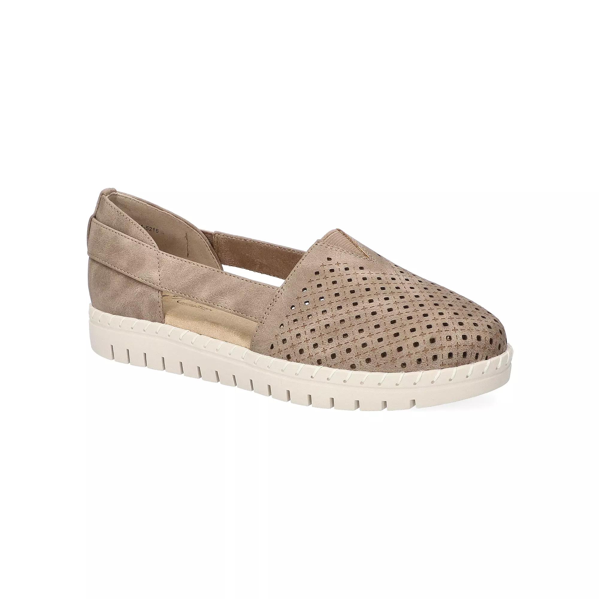 Easy Street Fedra Women's Slingback Comfort Flats, Size: 8 Wide, Natural Product Image