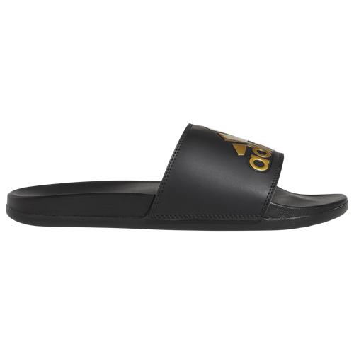adidas Mens adidas Adilette Comfort - Mens Shoes Core Black/Gold Metallic/Core Black Product Image