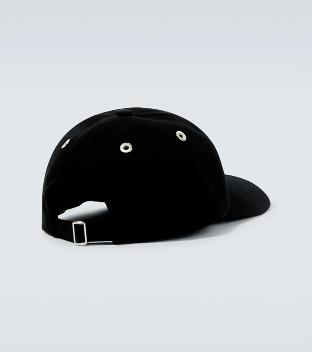 AMI ALEXANDRE MATTIUSSI Ami Paris Black And Red Cotton Ami Paris De Coeur Baseball Cap Product Image