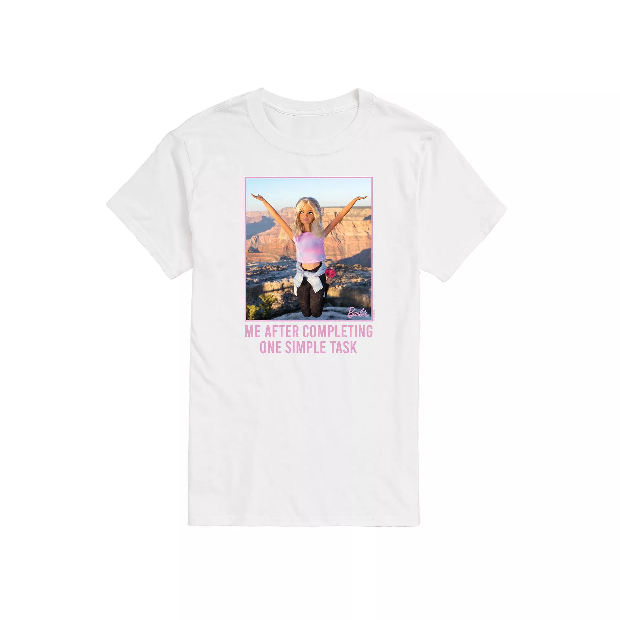 Big & Tall Barbie® One Simple Task Graphic Tee, Men's,  Product Image