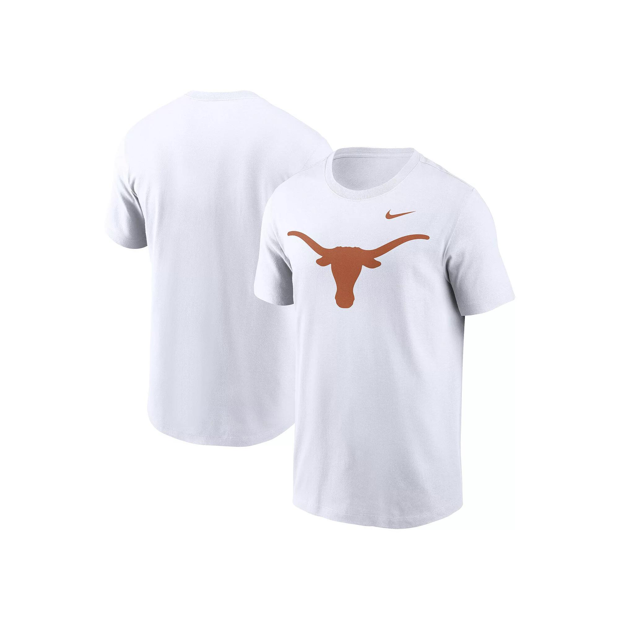 Men's Nike White Texas Longhorns Primetime Evergreen Logo T-Shirt, Size: Large Product Image