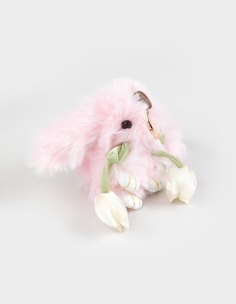 FULL TILT Plush Bunny Bag Charm - PINK Product Image