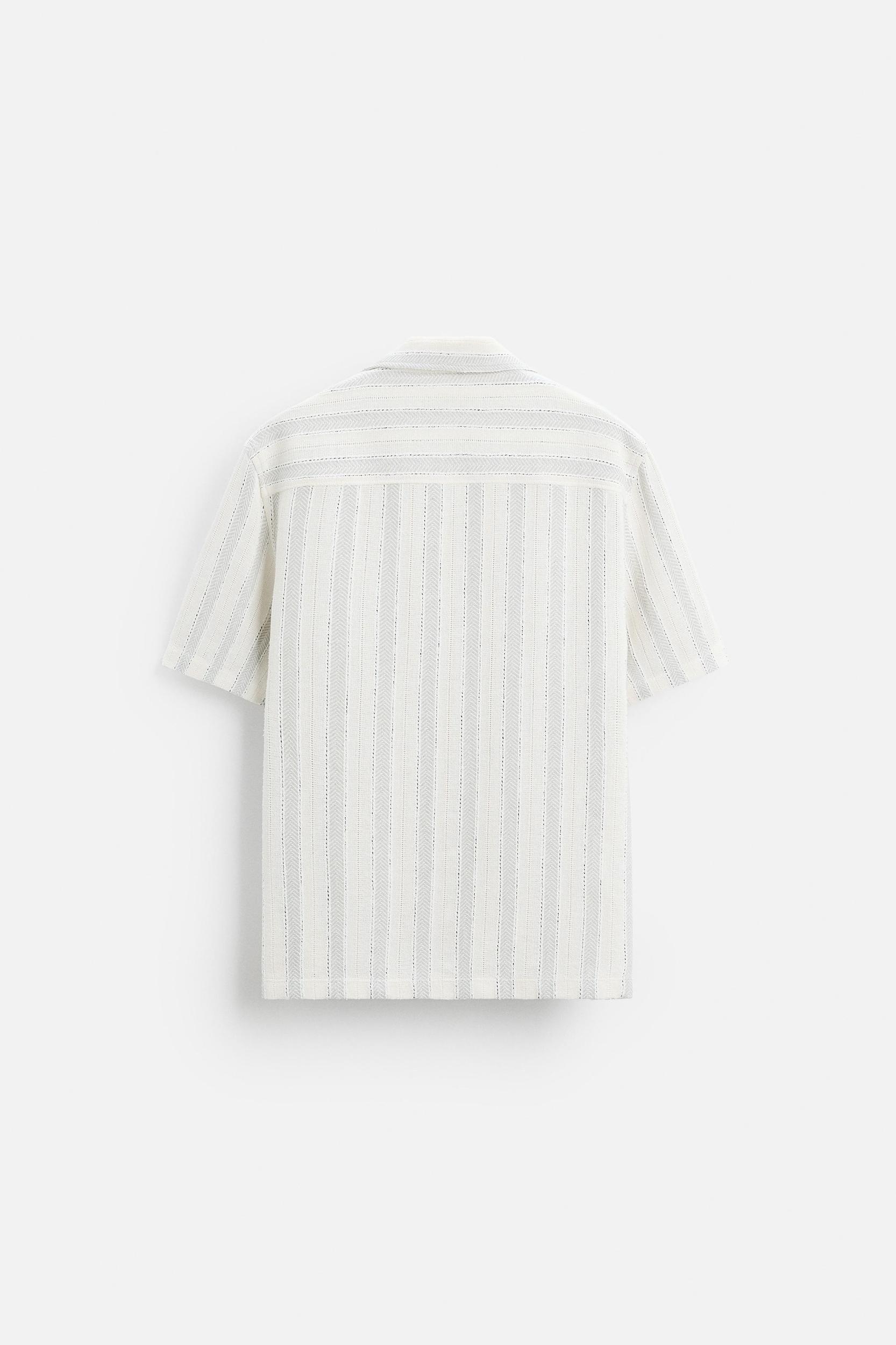 TEXTURED STRIPED SHIRT Product Image