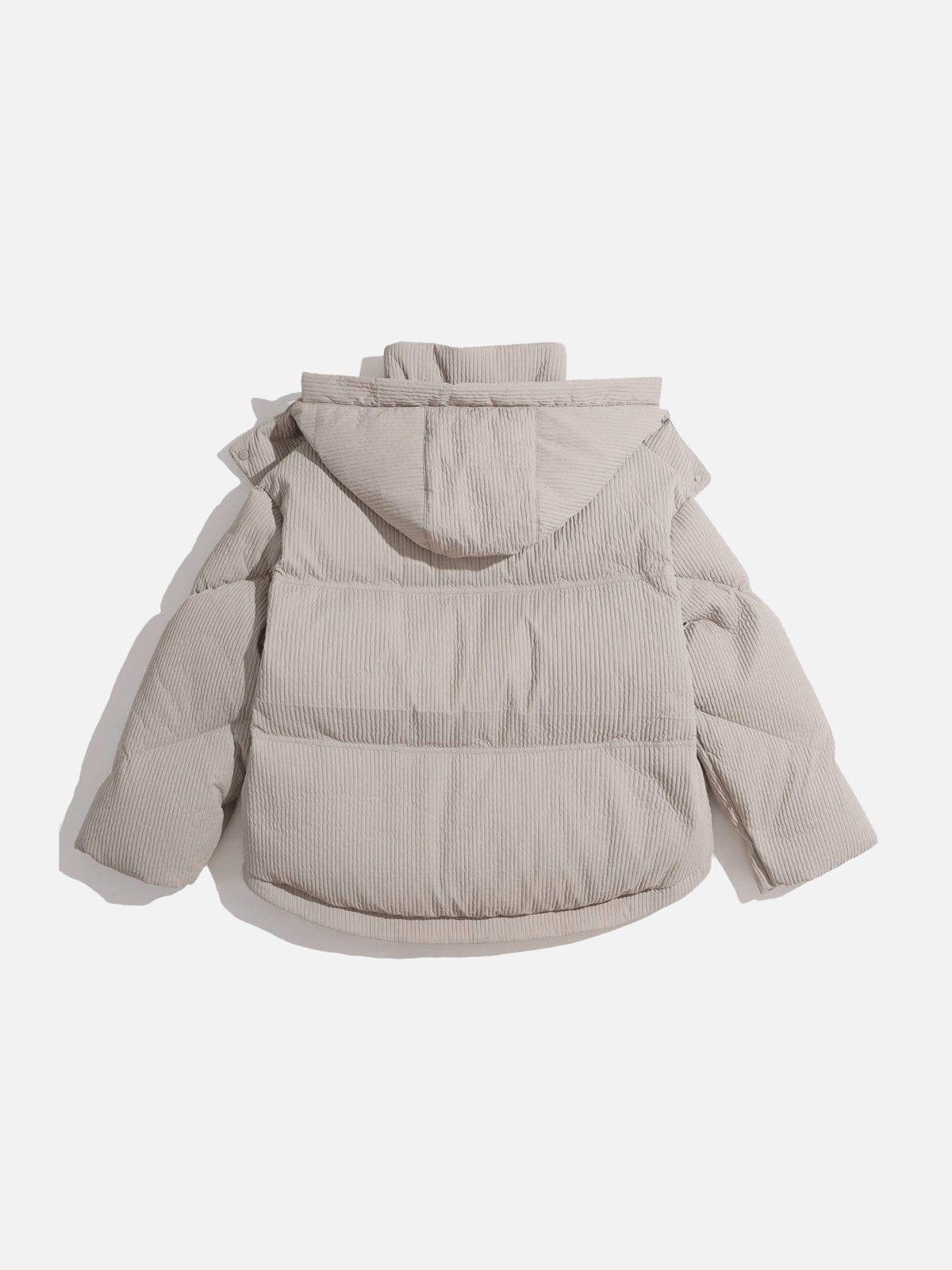 City Of Love Solid Hooded Down Coat Product Image