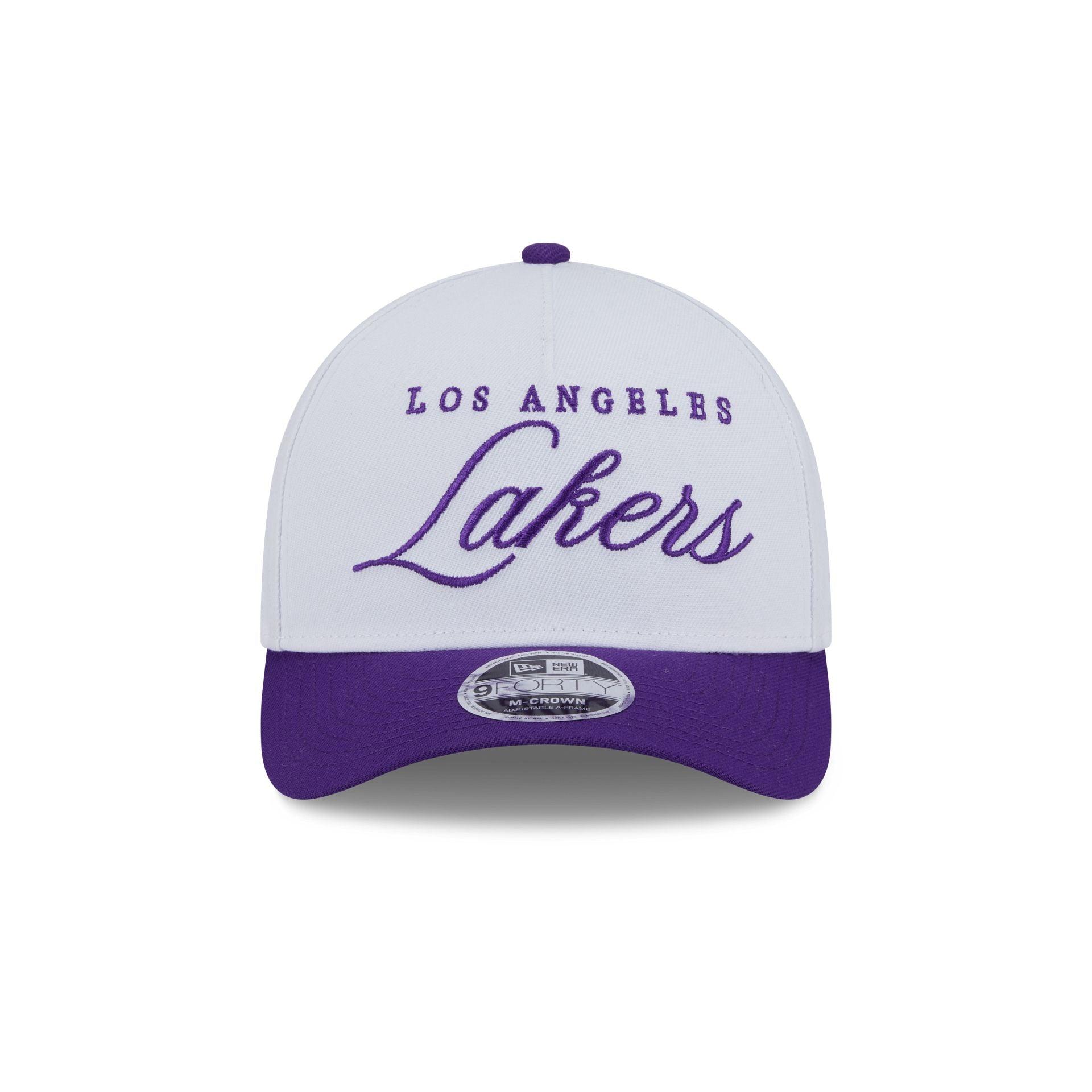 Los Angeles Lakers 2025 Draft 9FORTY M-Crown A-Frame Snapback Hat Male Product Image