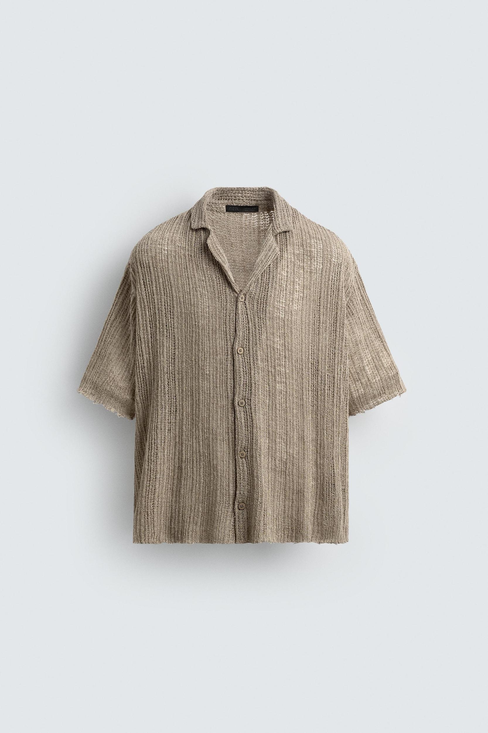 TEXTURED KNIT SHIRT Product Image