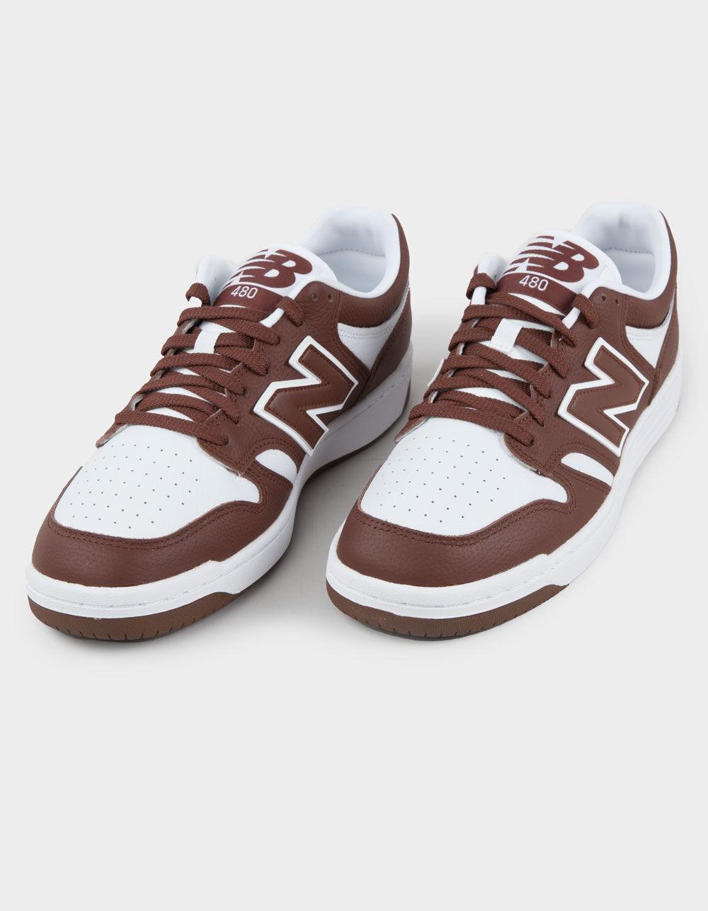 NEW BALANCE 480 Shoes - BROWN/WHITE Product Image