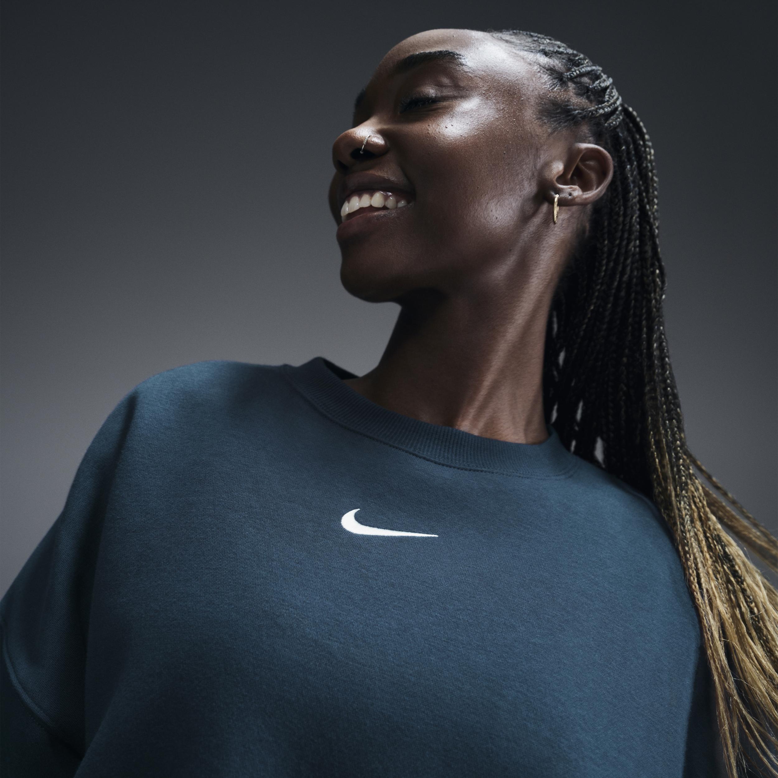 Womens Nike Sportswear Phoenix Fleece Over-Oversized Crew-Neck Sweatshirt | DQ5761-478 Product Image