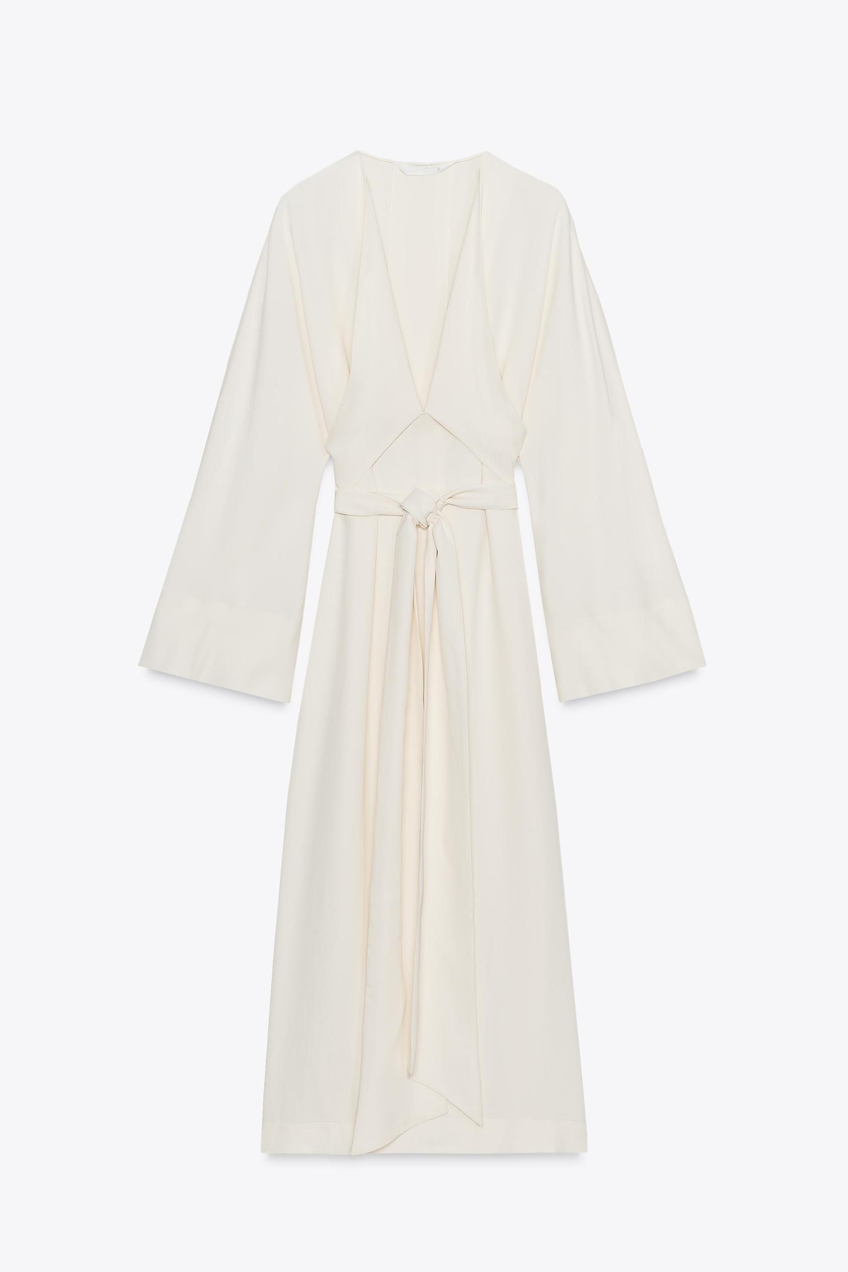 ZW COLLECTION MIDI DRESS WITH TIES Product Image