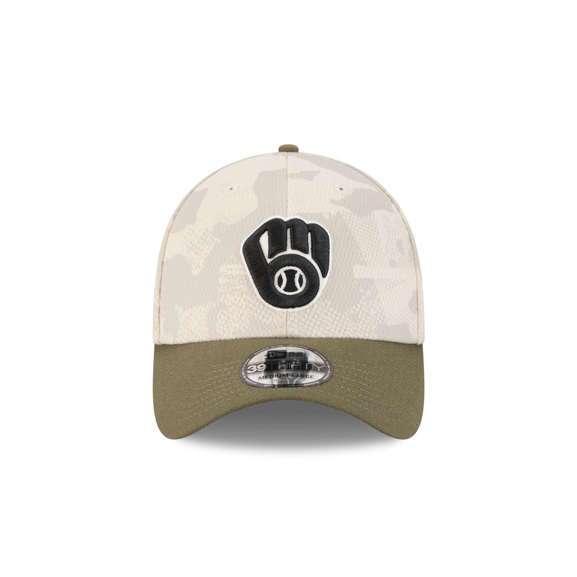 Milwaukee Brewers Armed Forces Day 2025 39THIRTY Stretch Fit Hat Male Product Image