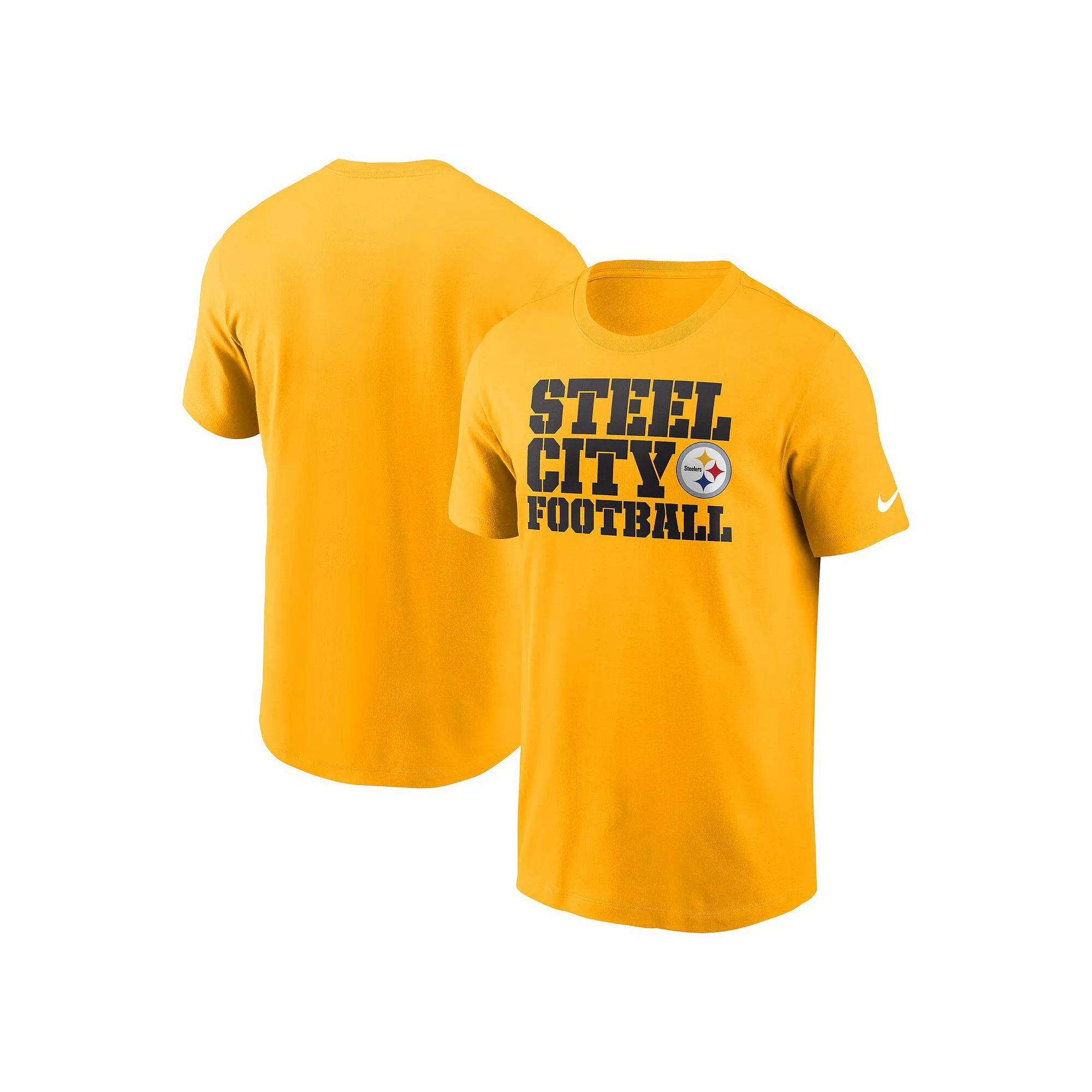 Men's Nike  Gold Pittsburgh Steelers Local Essential T-Shirt, Size: Small Product Image