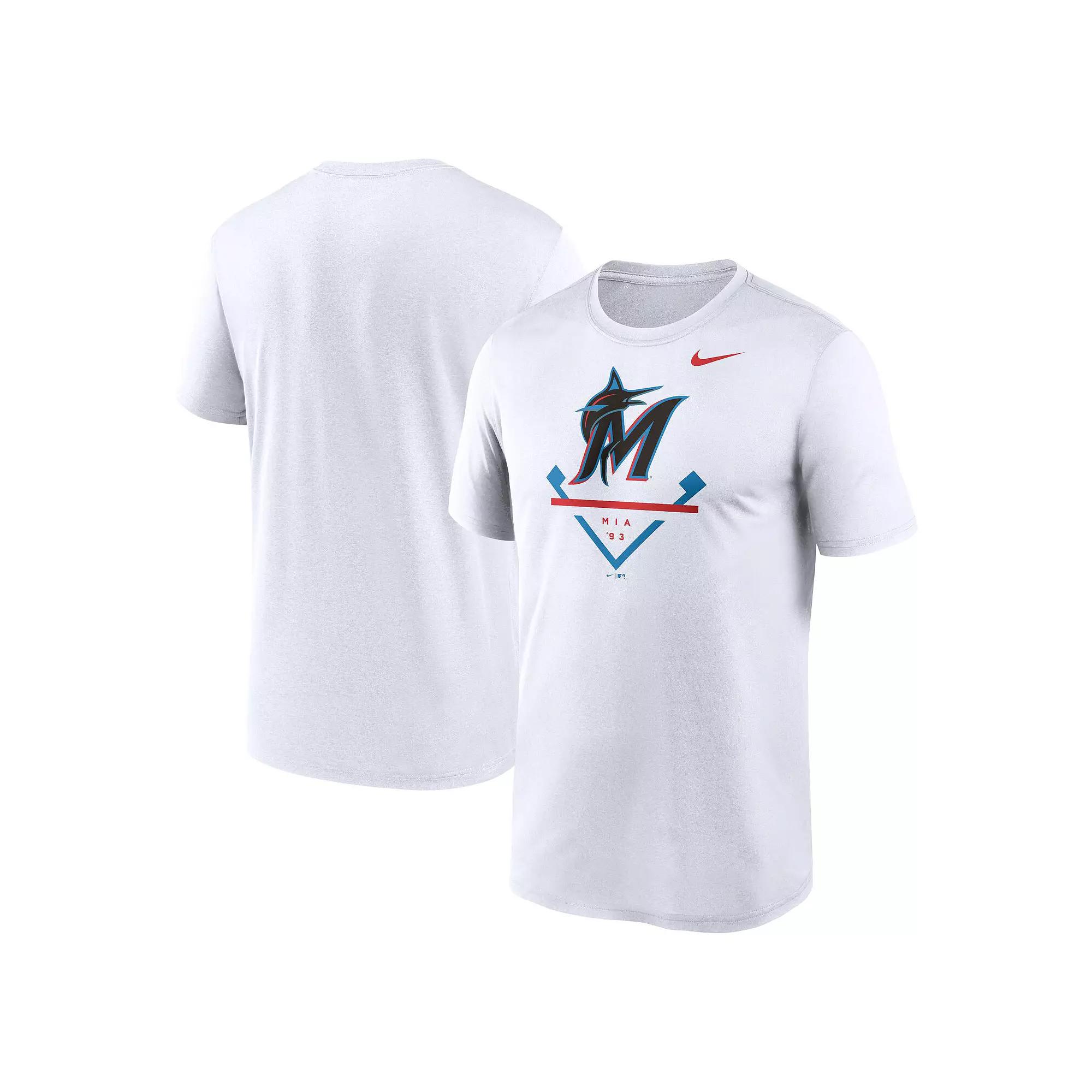Men's Nike White Miami Marlins Icon Legend Performance T-Shirt,  Product Image
