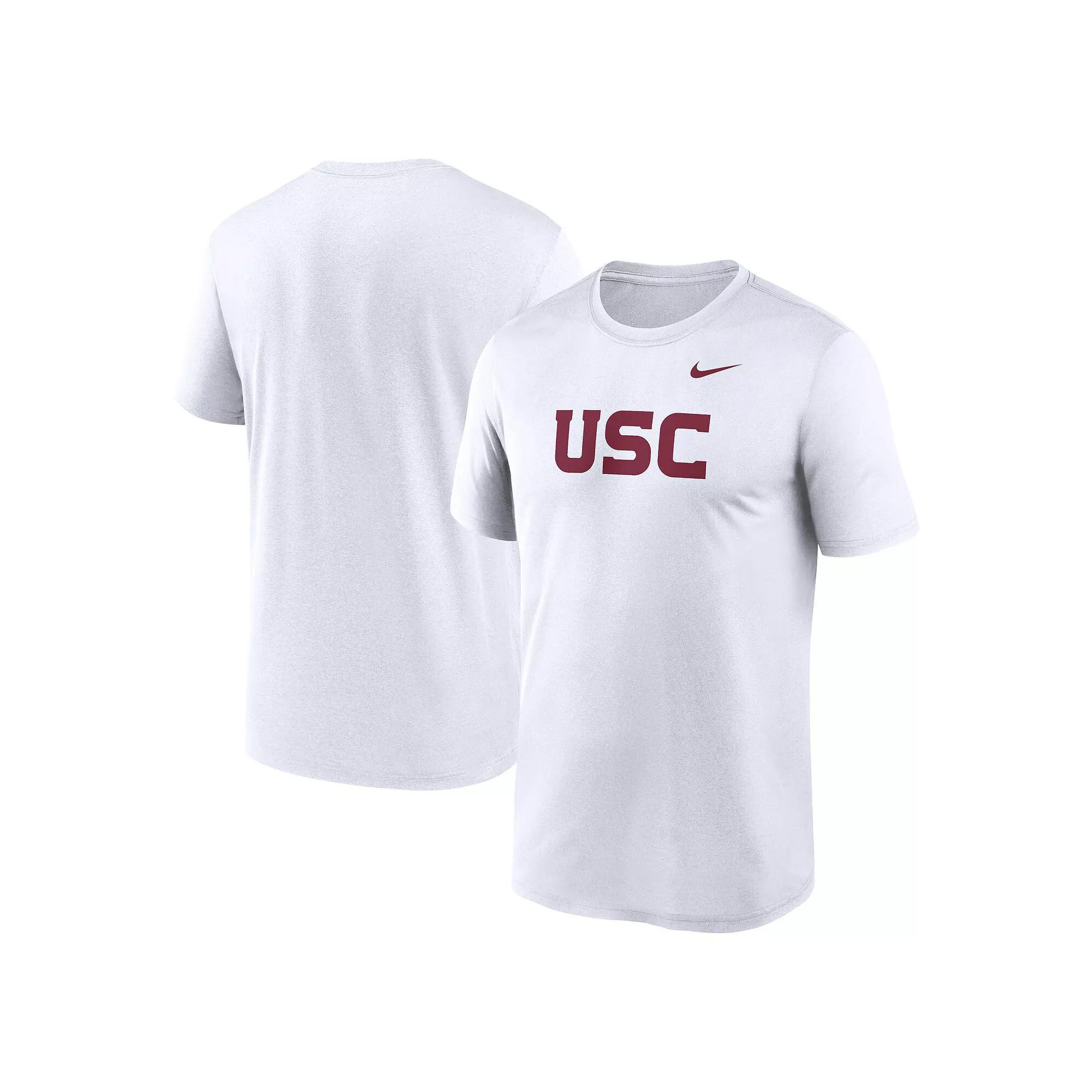 Men's Nike White USC Trojans Primetime Legend Wordmark T-Shirt,  Product Image