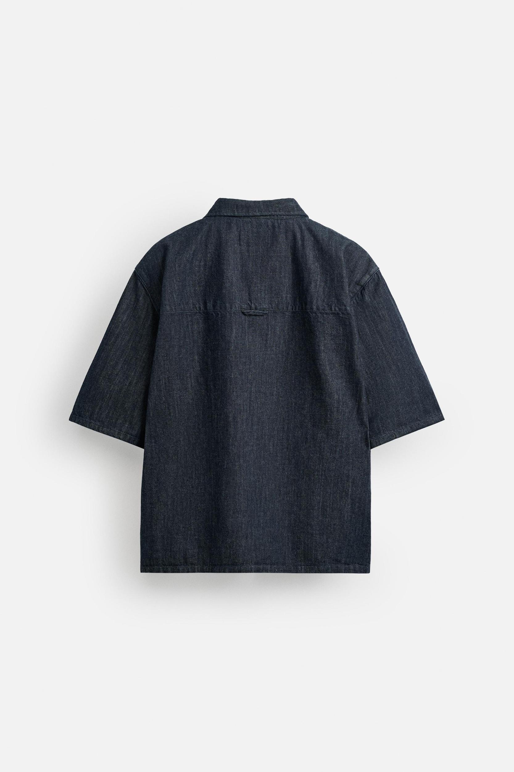 RELAXED FIT DENIM SHIRT Product Image