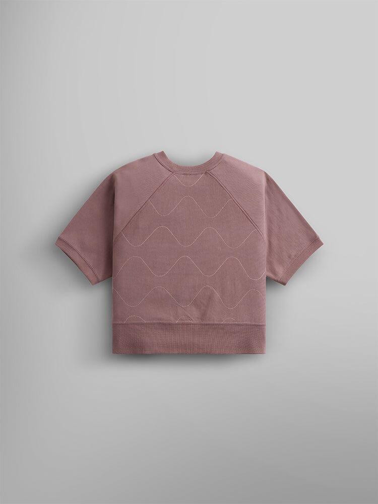 WOMEN'S SHORT SLEEVE QUILTED SWEATSHIRT Product Image