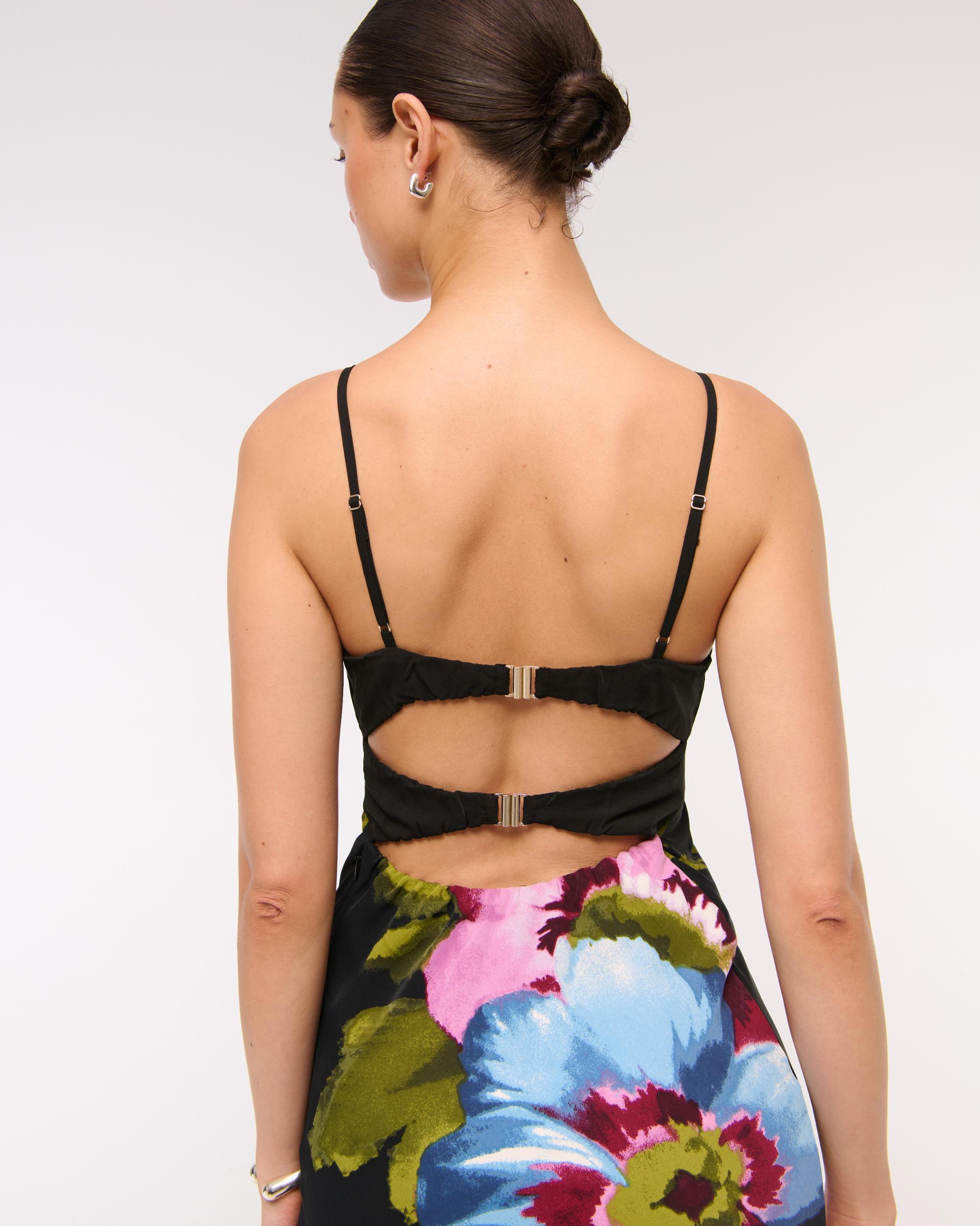 The A&F Julia Slip Cutout Maxi Dress Product Image