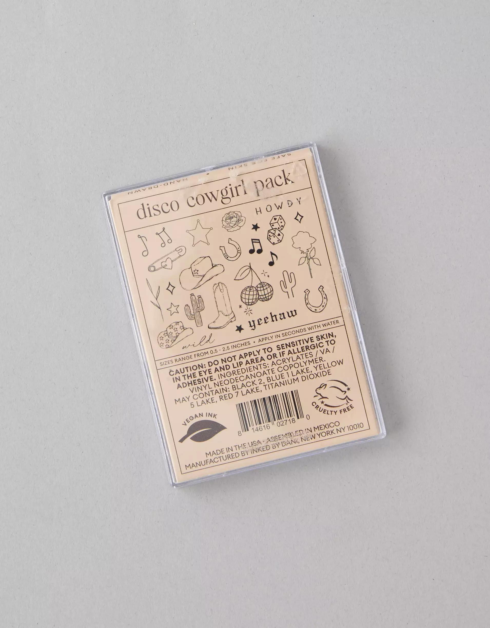 Inked By Dani Disco Cowgirl Temporary Tattoo Pack Product Image