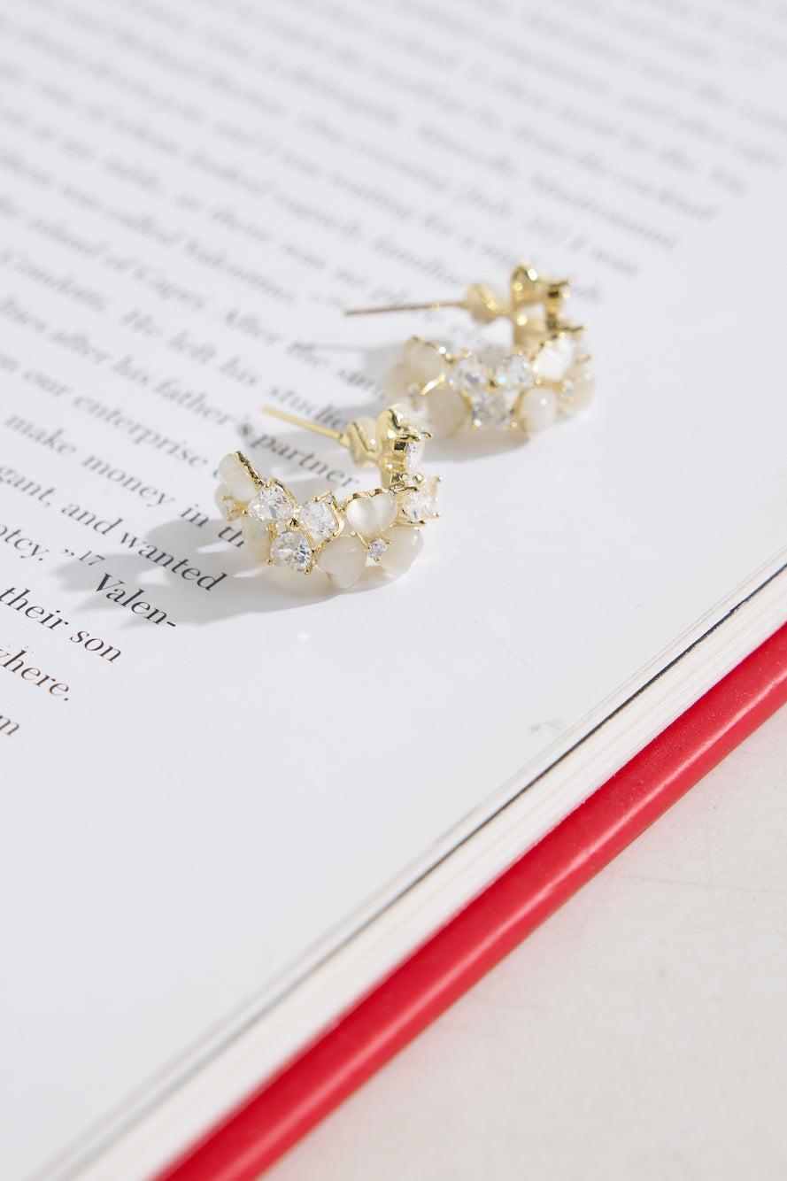 18k Gold Plated Mystique Earrings Gold Product Image