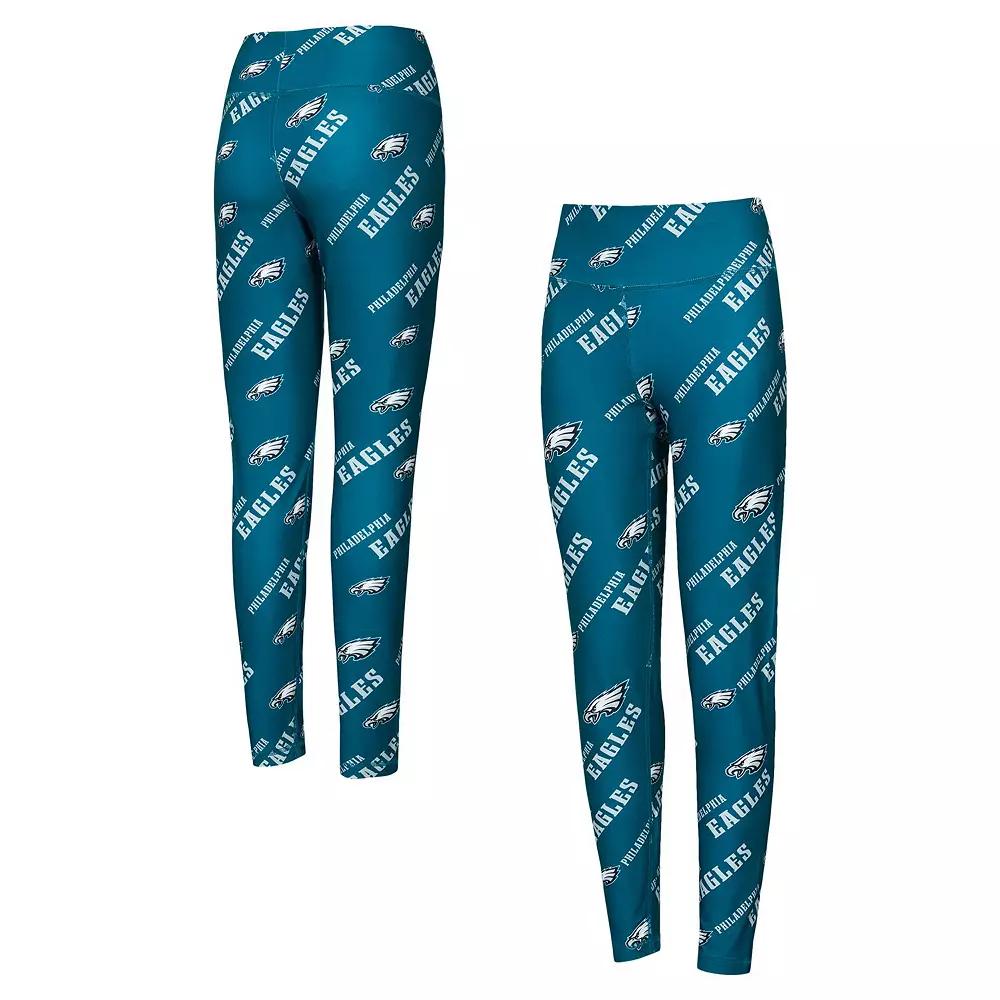 Women's Concepts Sport Midnight Green Philadelphia Eagles Breakthrough Allover Print Knit Leggings,  Product Image