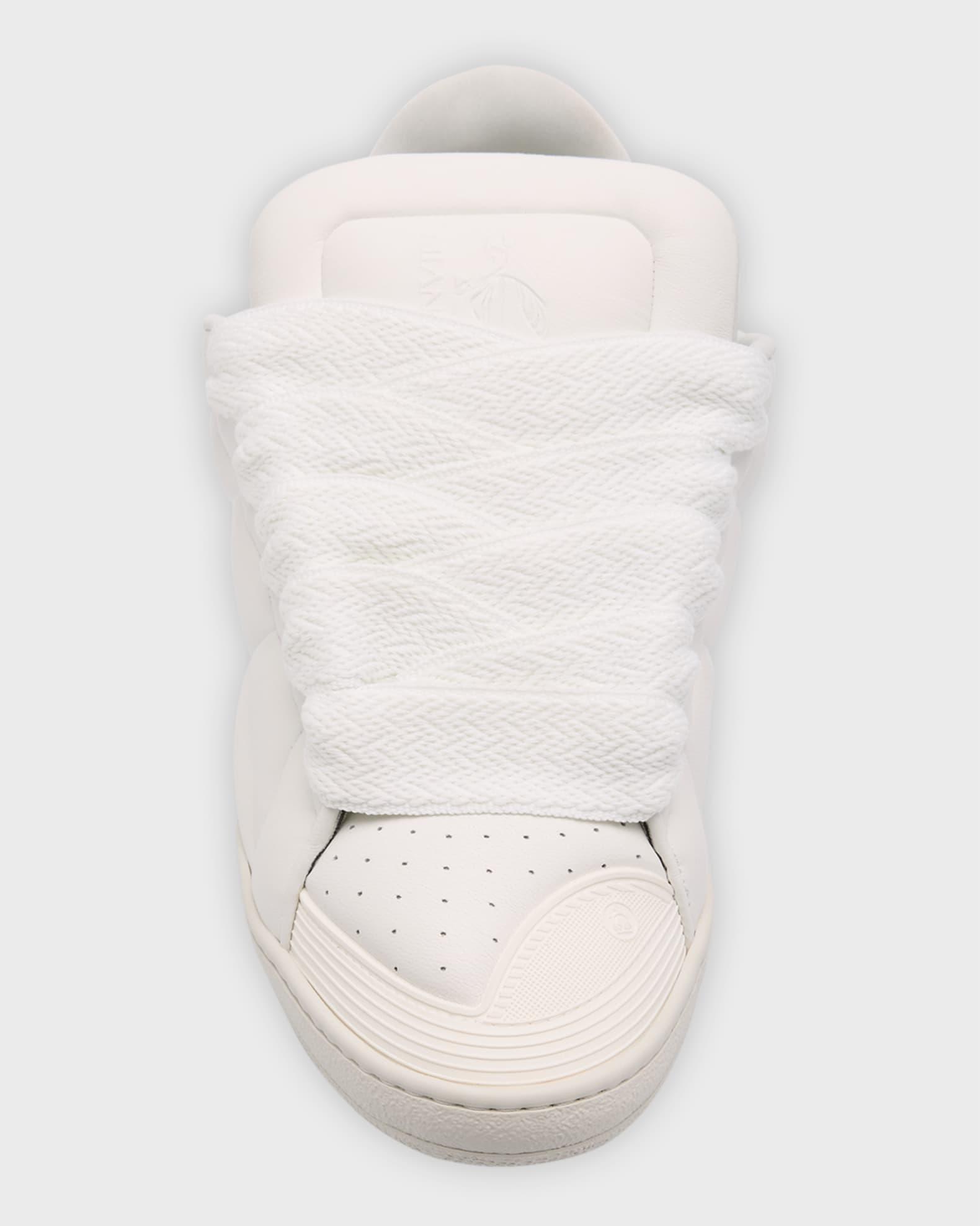 Men's Curb Quilted Leather Jumbo-Lace Sneakers Product Image