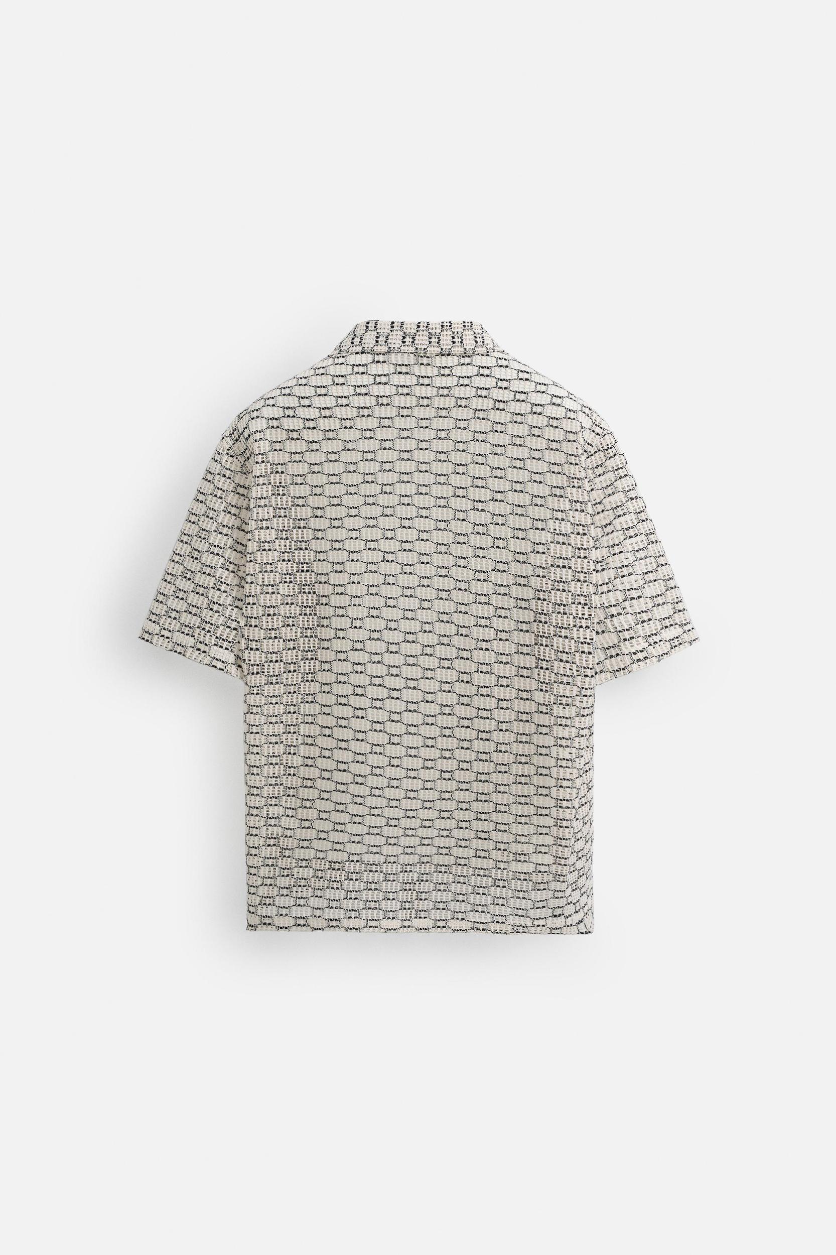 OPEN-WEAVE TEXTURED SHIRT Product Image