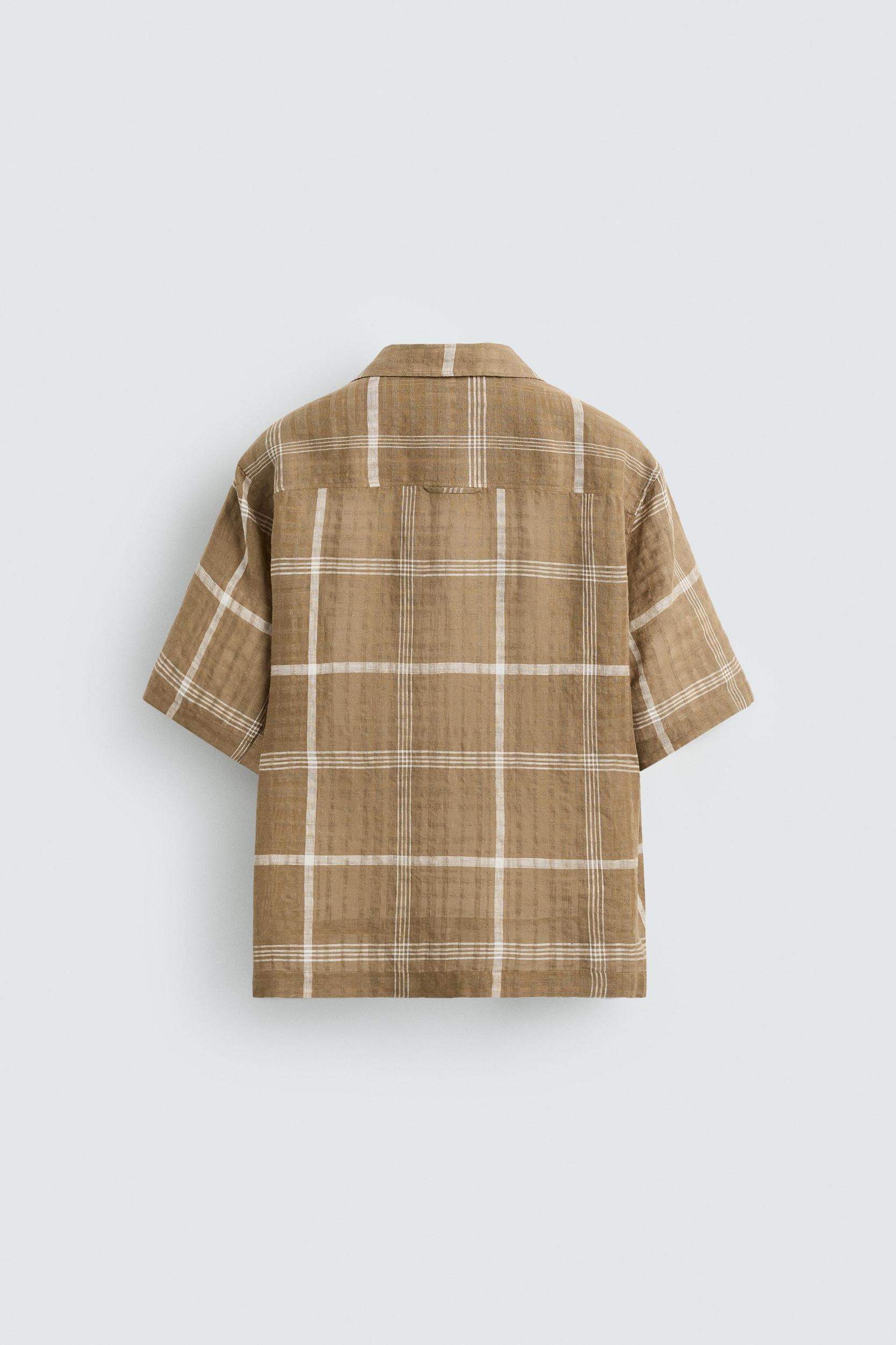 PLAID LINEN - COTTON SHIRT Product Image
