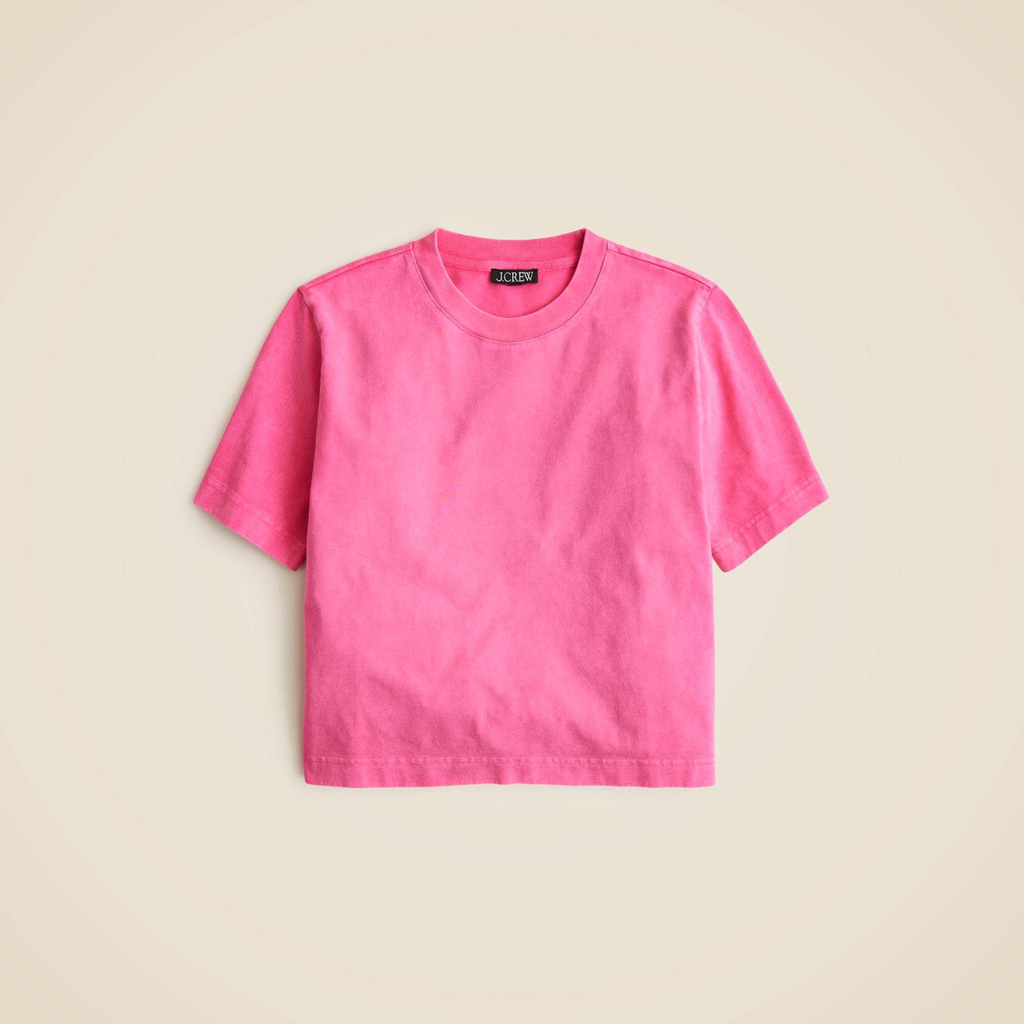 Relaxed premium-weight cropped T-shirt Product Image