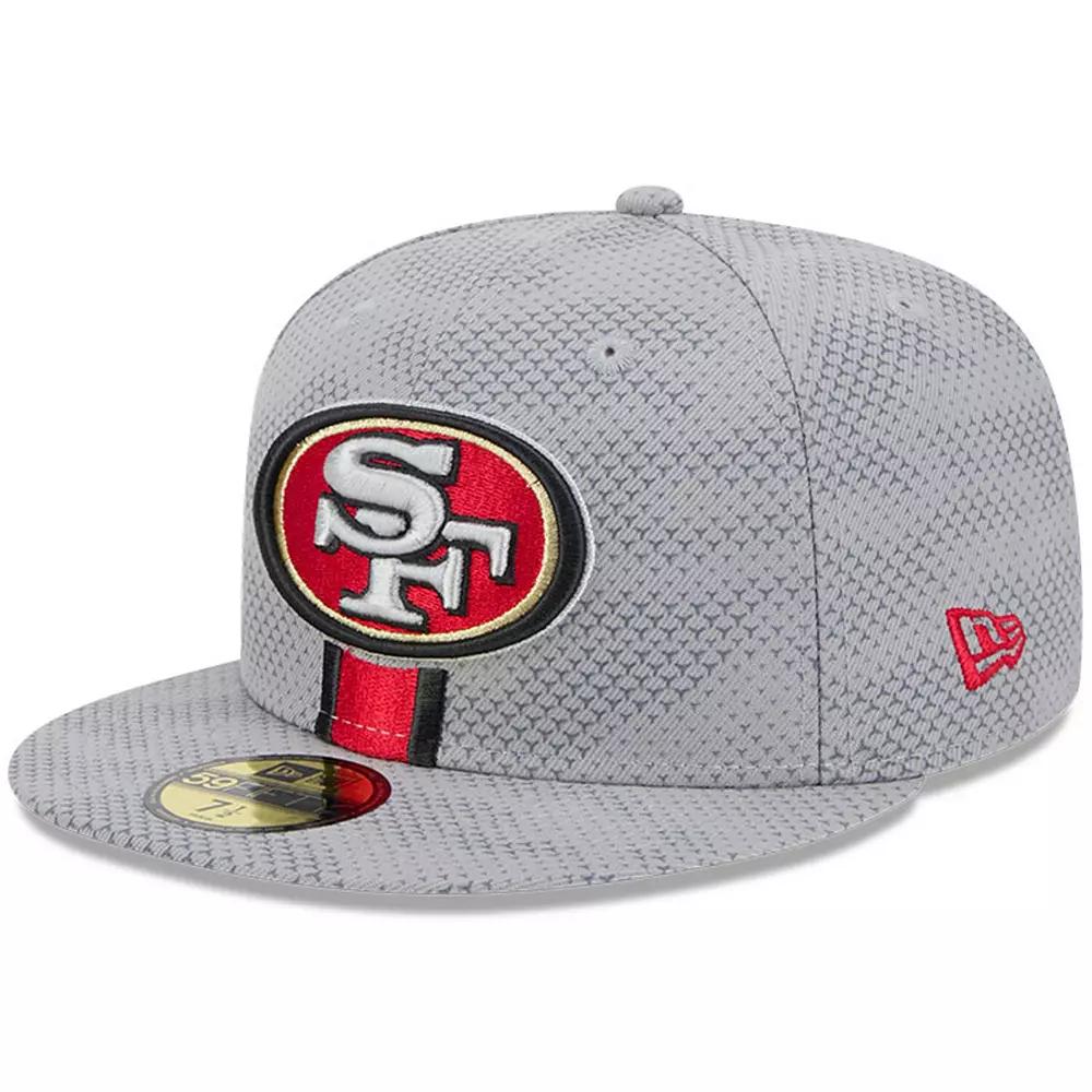 Men's New Era Gray San Francisco 49ers 2024 Sideline 59FIFTY Fitted Hat,  Product Image