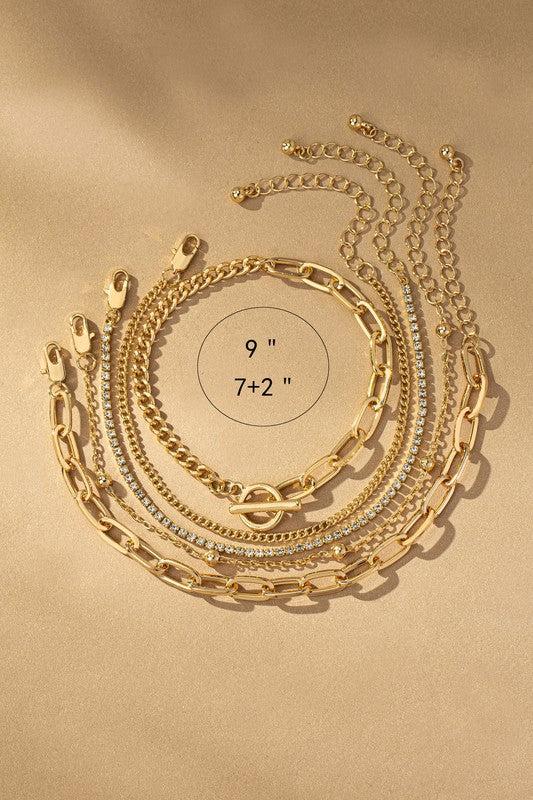 Five Mixed Bracelets Set Product Image