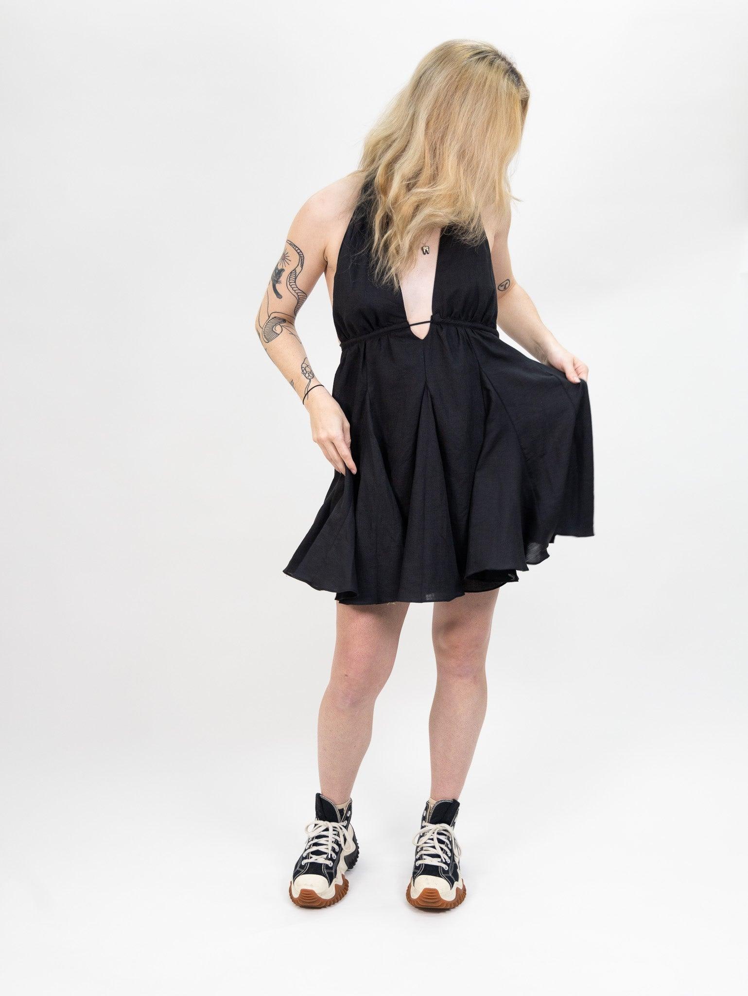 Nia Eden Dress - Black Product Image