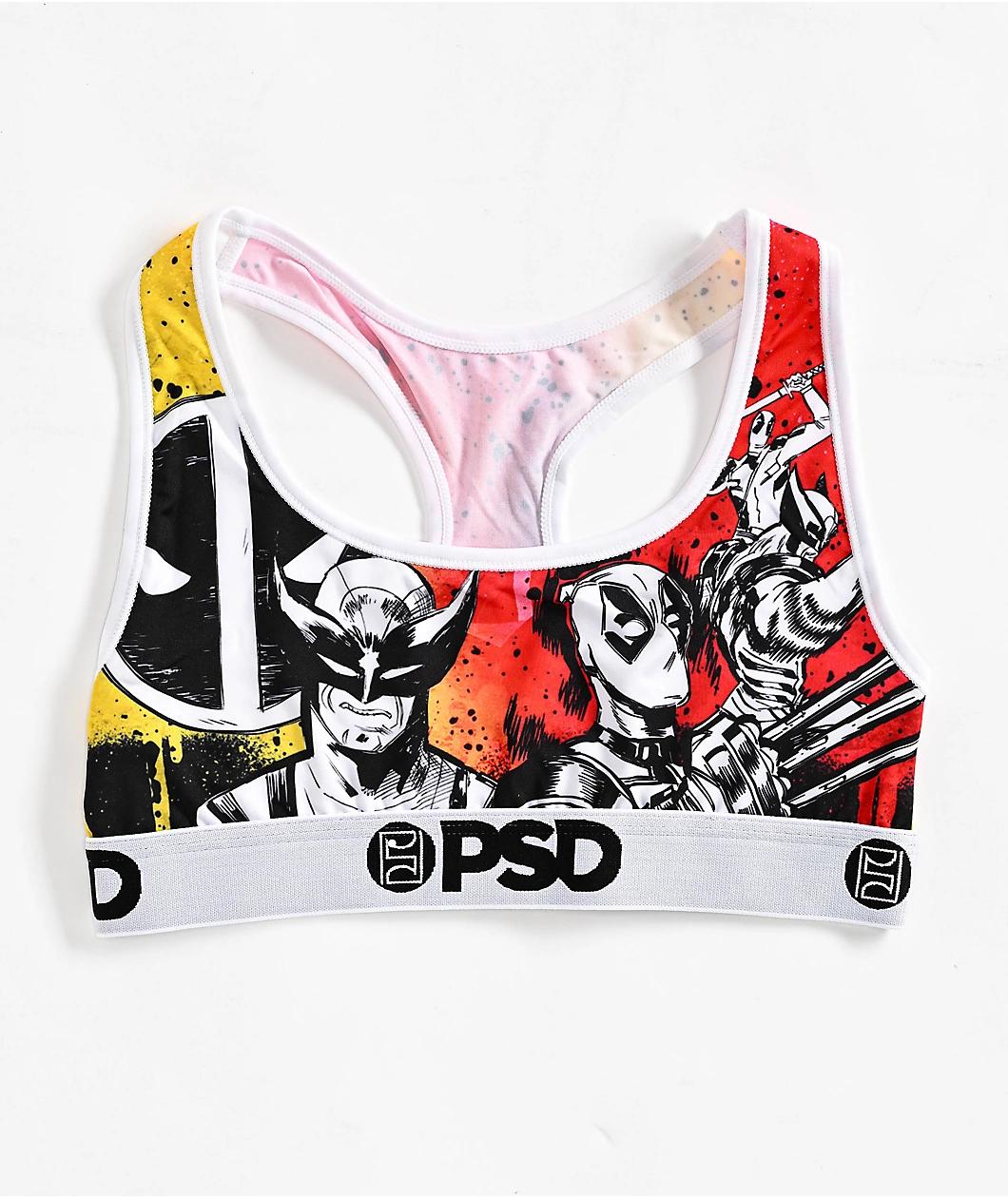 PSD x Deadpool Wolverine And Deadpool Holy Snikt! Sports Bra Product Image