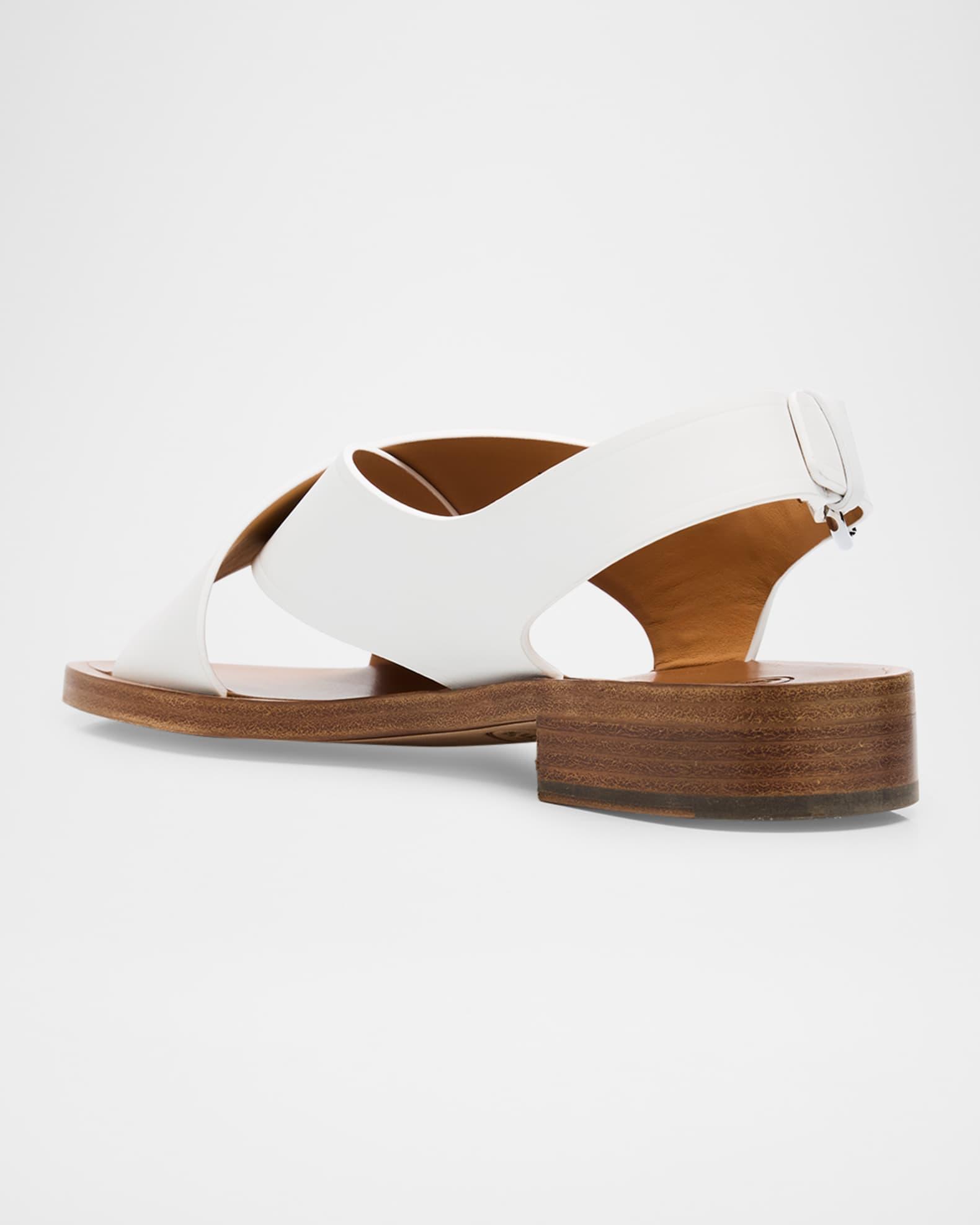 Rhonda Leather Crisscross Slingback Sandals Product Image