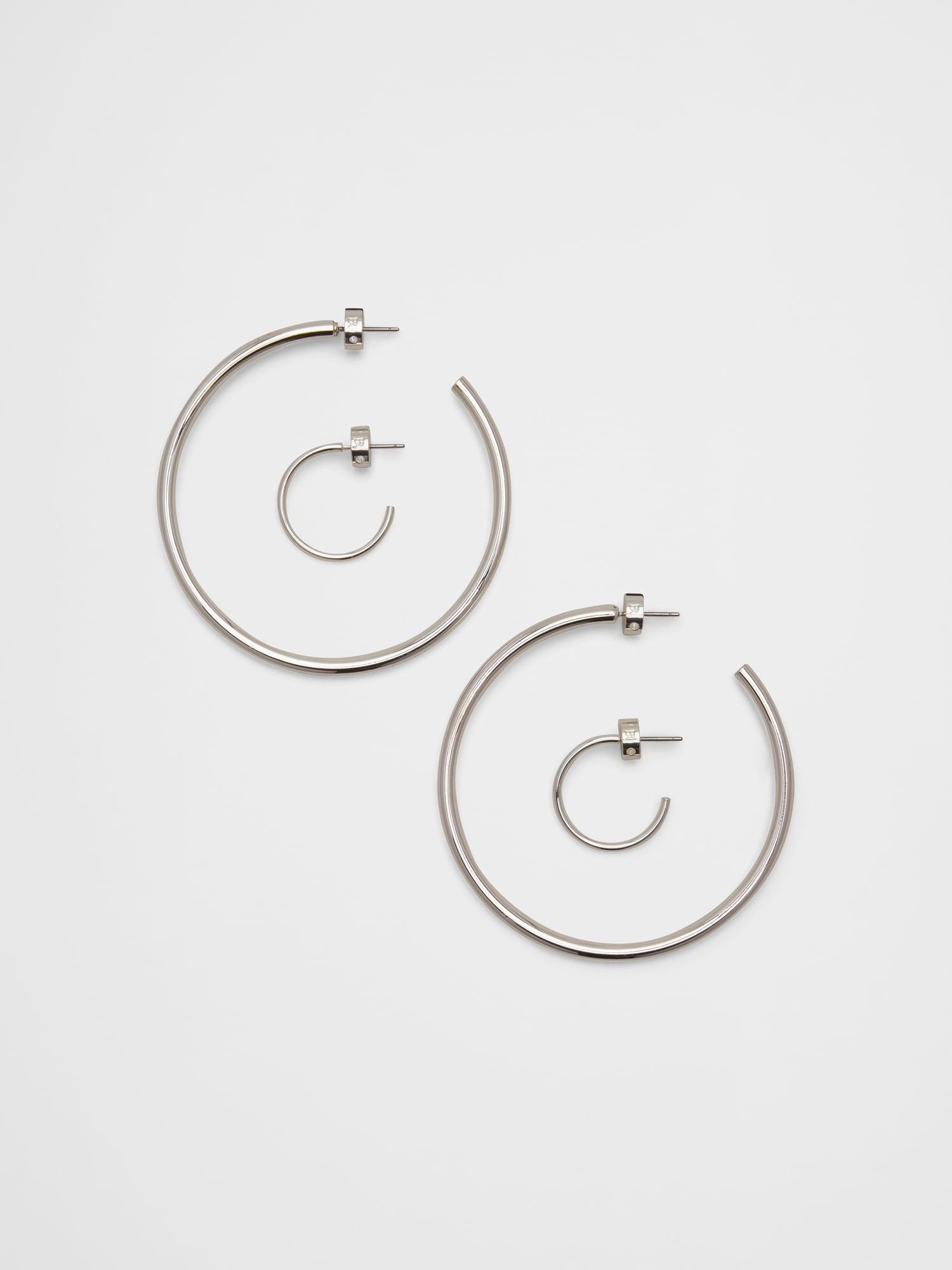 Basic Hoop Earrings (2 Pack) Product Image