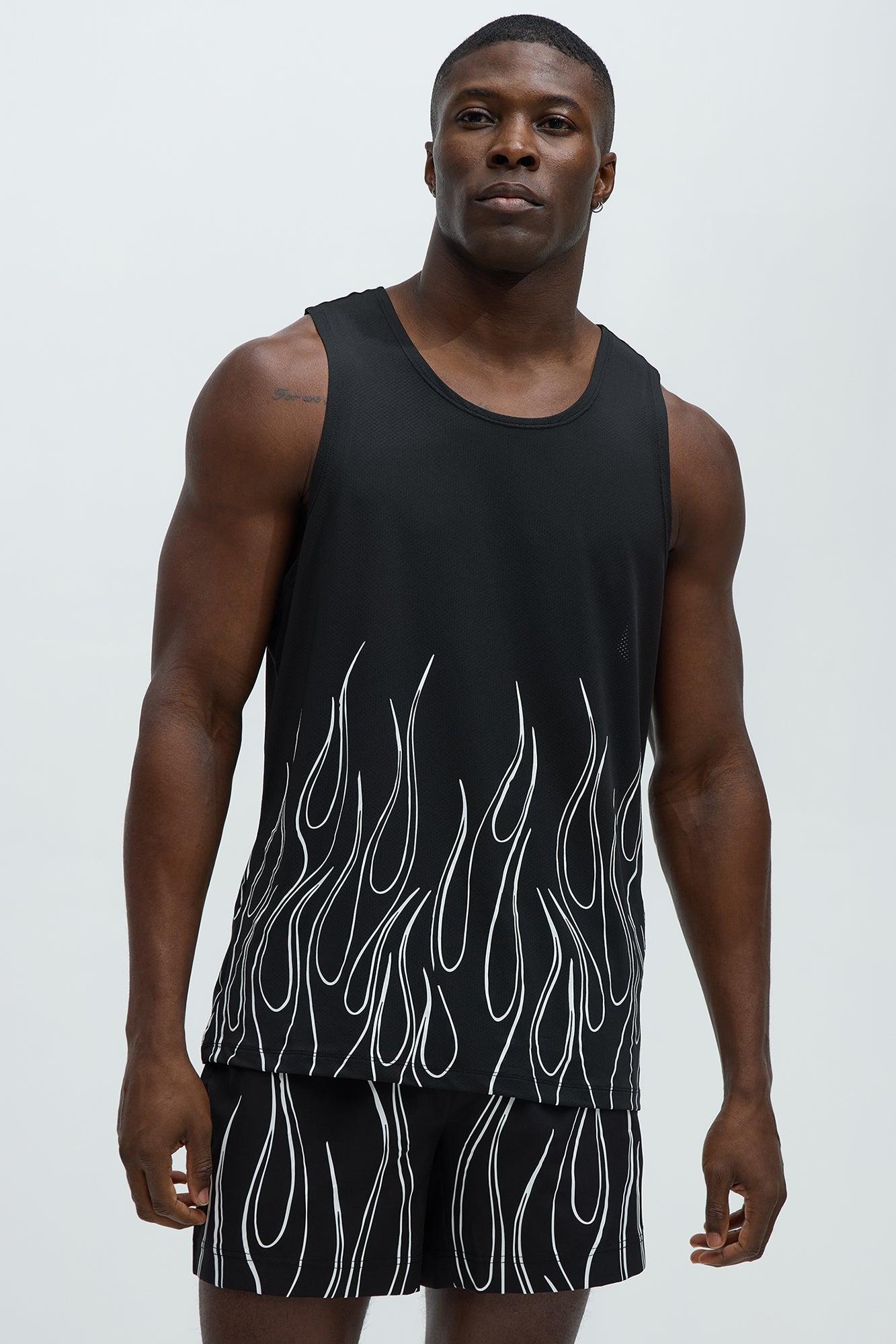 Fuel The Fire Active Tank Top - Black Product Image