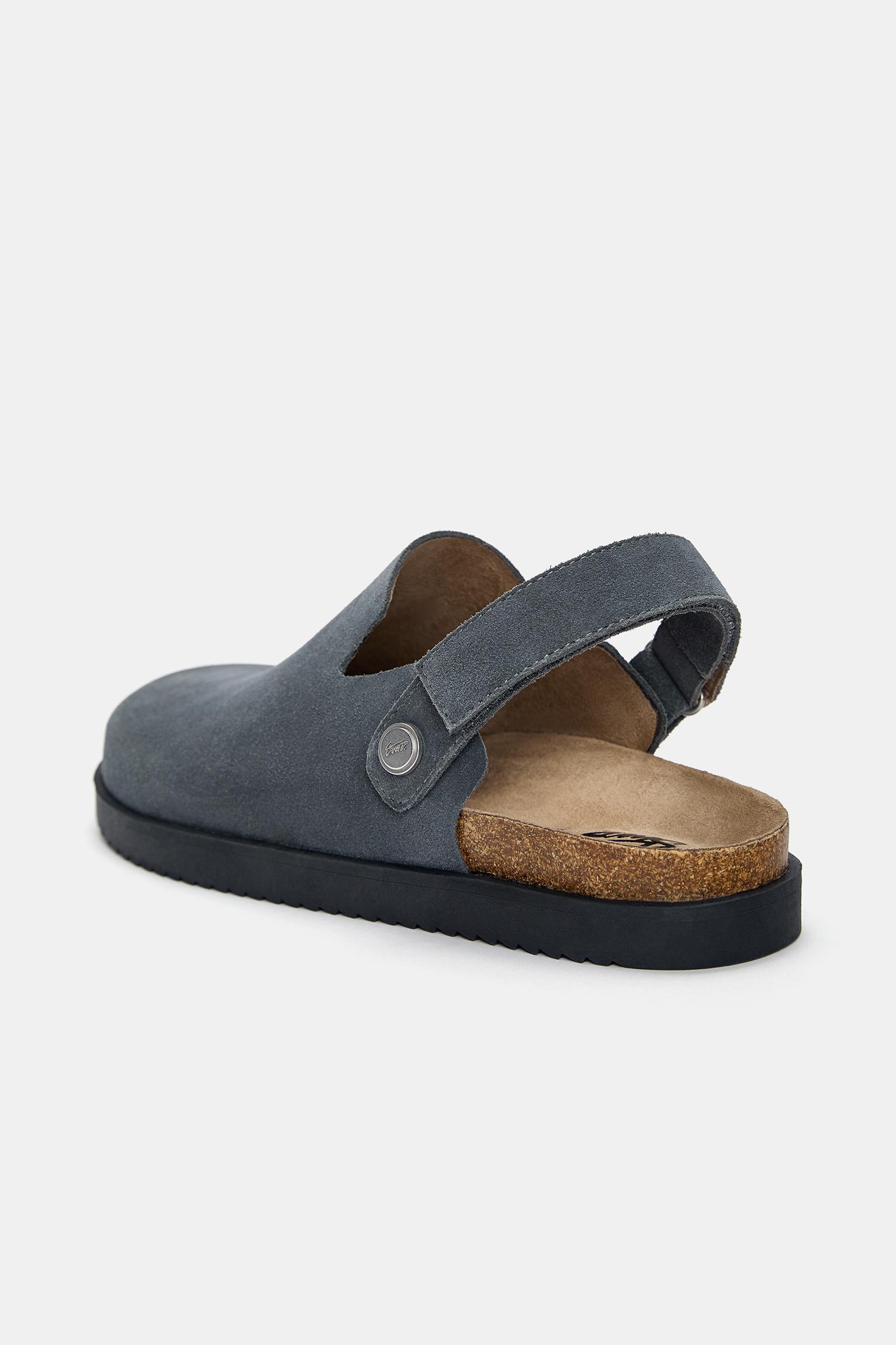 Multi-position strap leather clogs Product Image