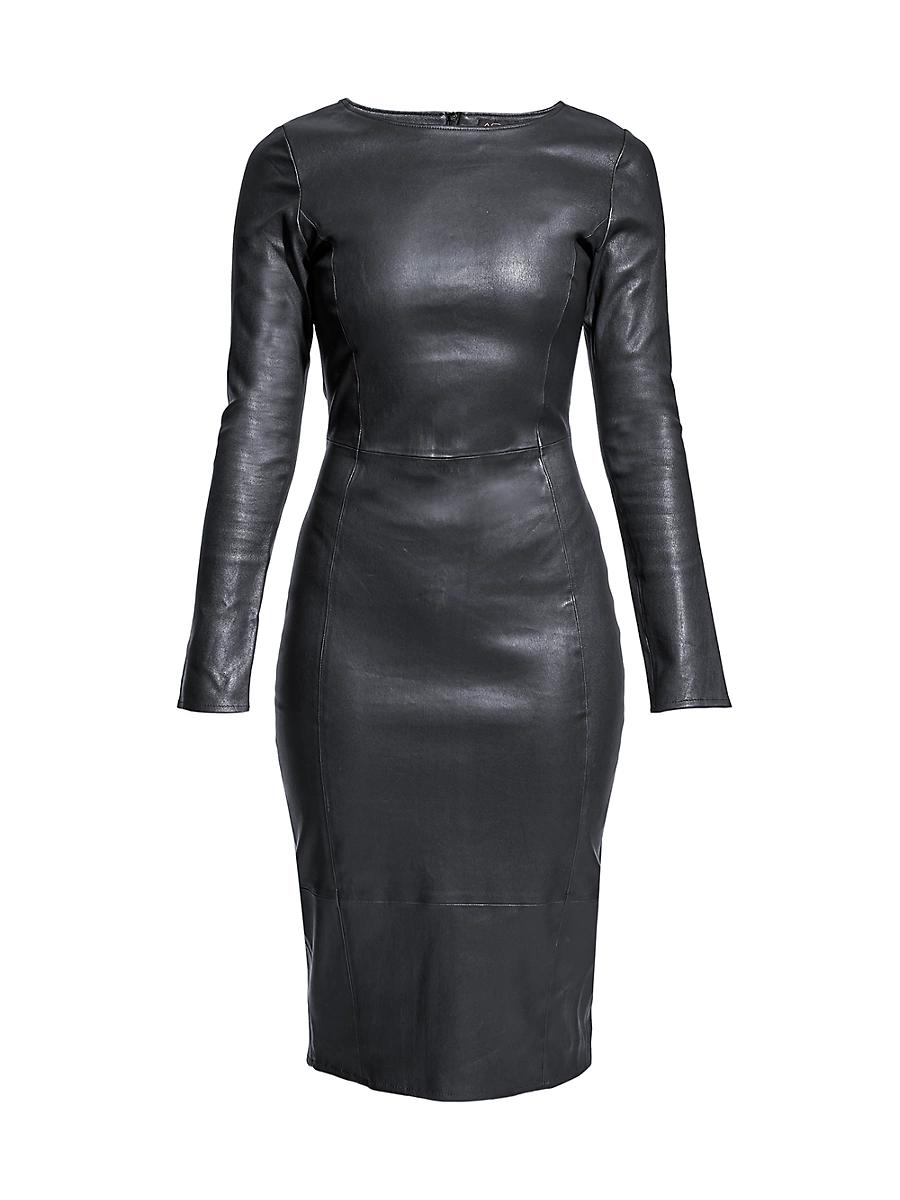 Womens Mrs. Smith Stretch Leather Dress Product Image