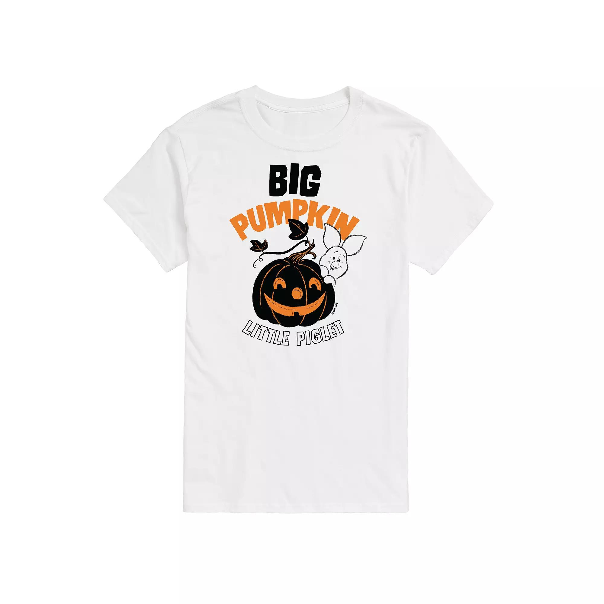 Disney's Winnie the Pooh Men's Big Pumpkin, Little Piglet Graphic Tee,  Product Image