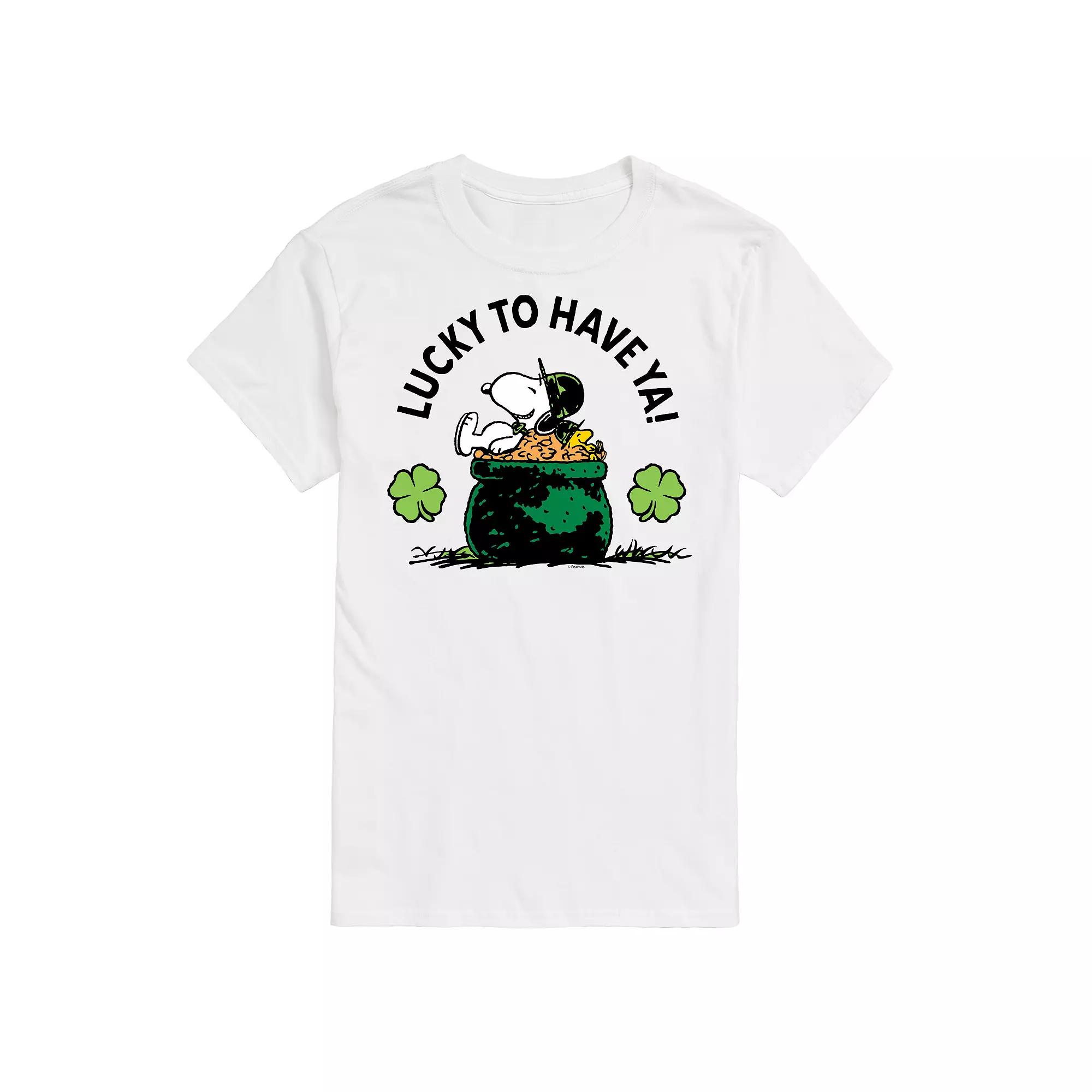 Men's Peanuts Lucky To Have Ya Tee,  Product Image